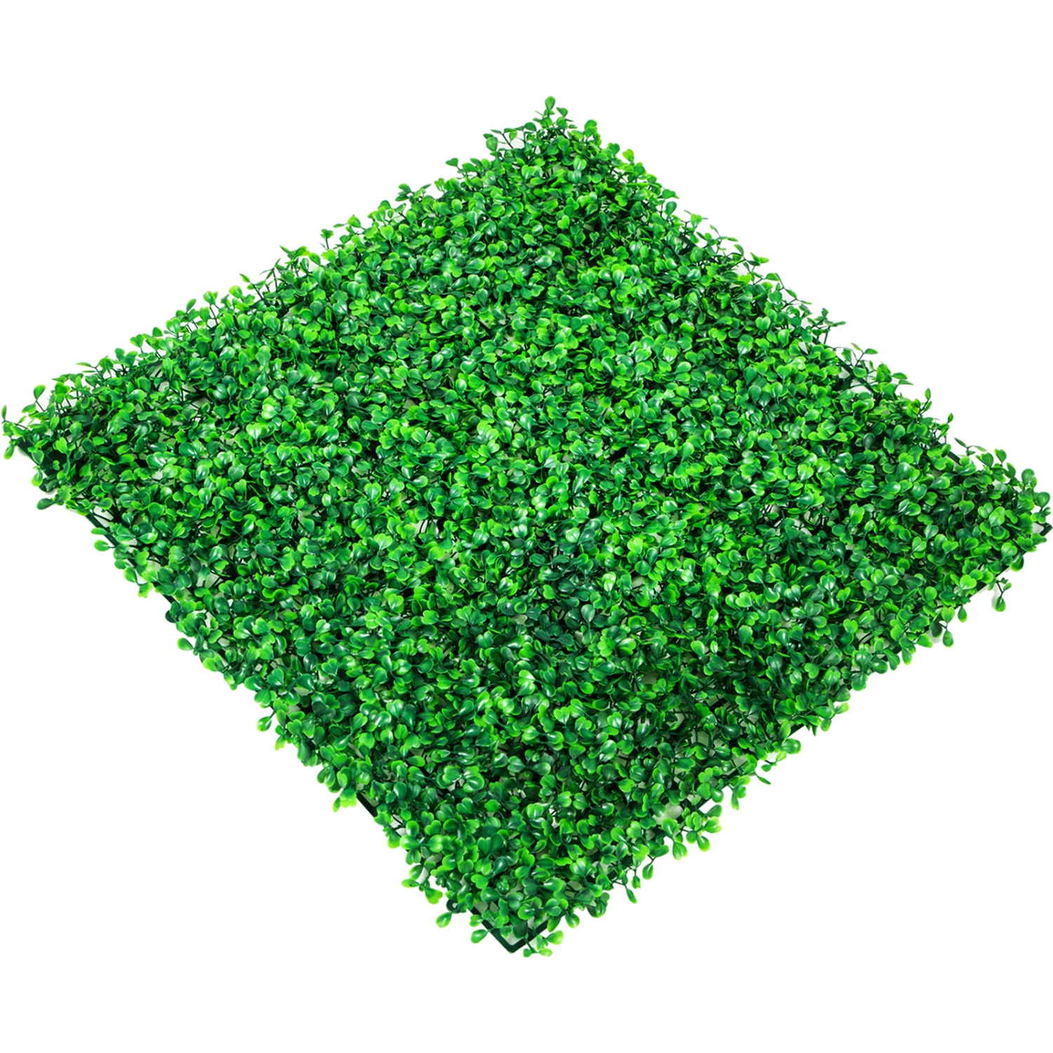 VEVOR 10X10" Artificial Boxwood Panel UV 48pcs Boxwood Hedge Wall Panels Artificial Grass Backdrop Wall 4cm Green Grass Wall Fake Hedge for Decor