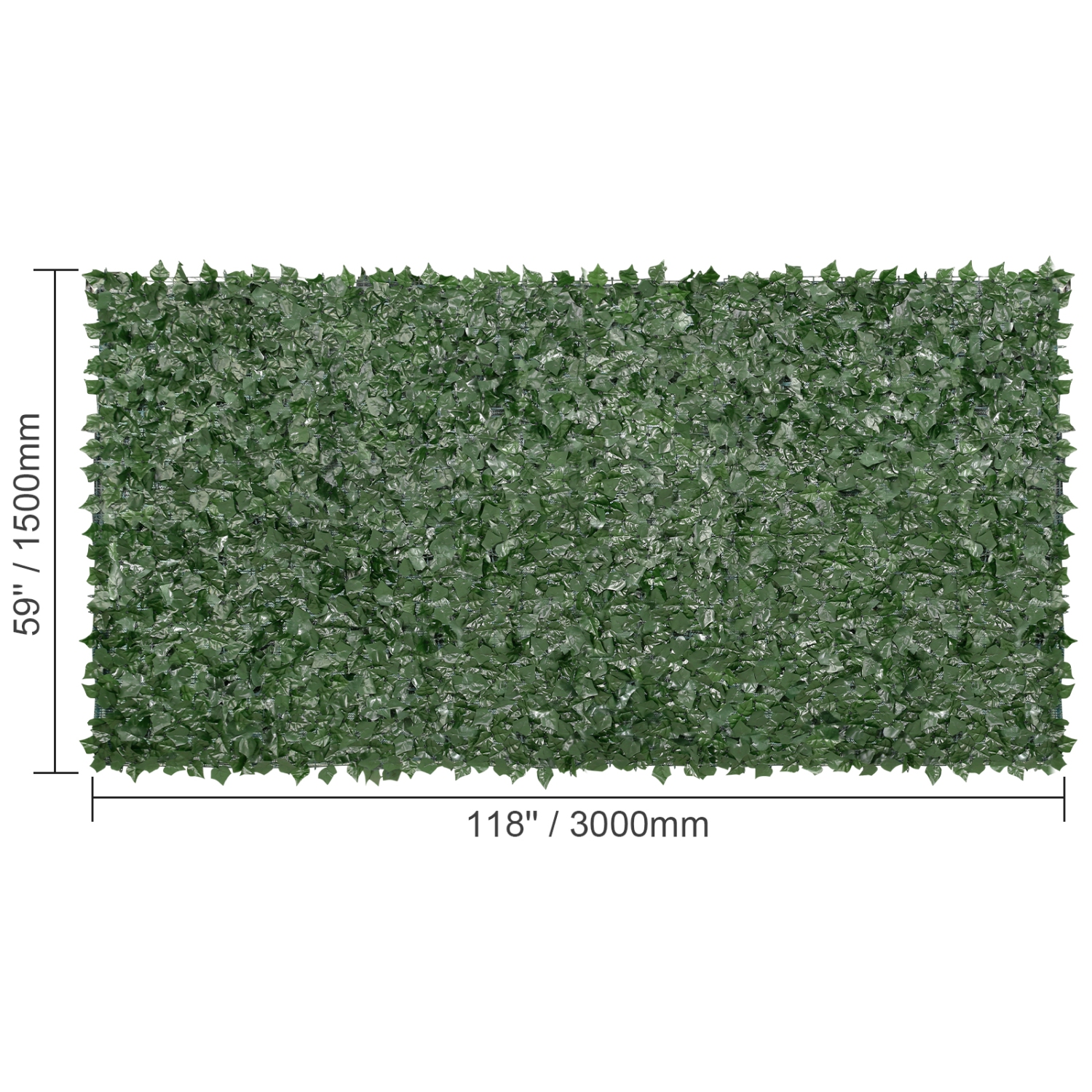 59 118&nbsp;po clôture intimité vigne VEVOR, paravent mural vert artificiel, clôture vigne verdoyante avec dos en tissu maillé et joint renforcé,