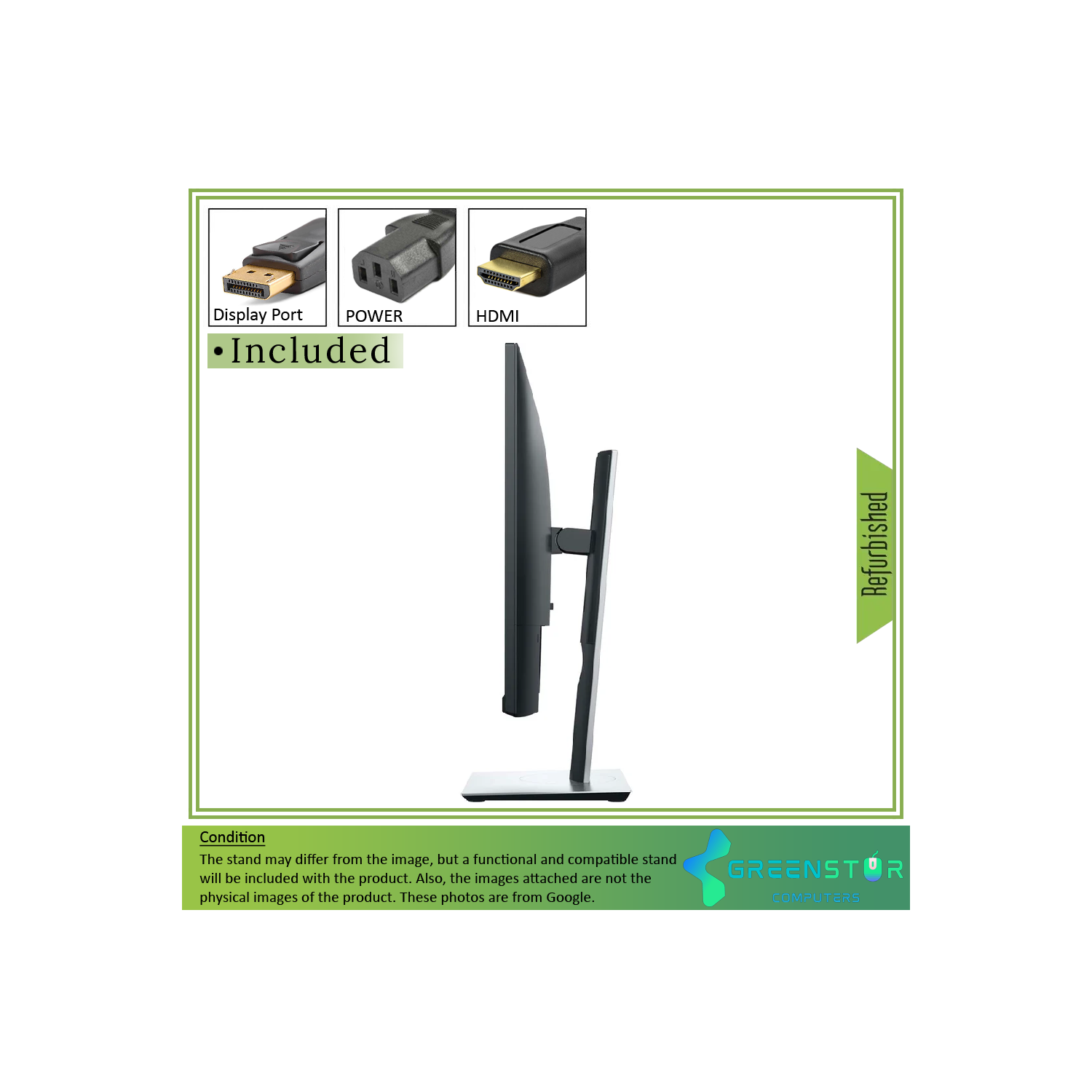 Refurbished(Good) - Dell P2421D 23.8" Widescreen 2560x1440 2K LED Backlight IPS Monitor