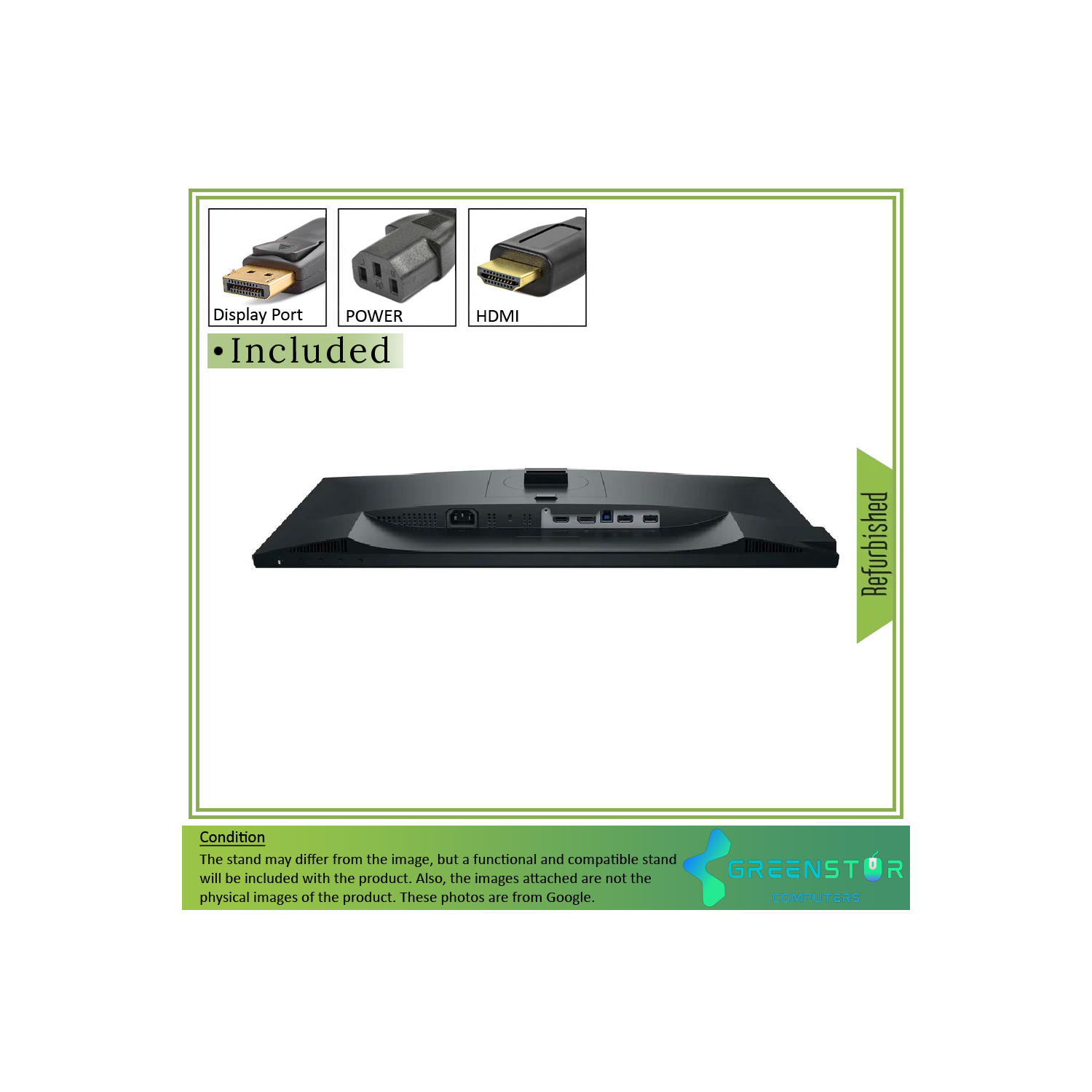 Refurbished(Good) - Dell P2421D 23.8" Widescreen 2560x1440 2K LED Backlight IPS Monitor