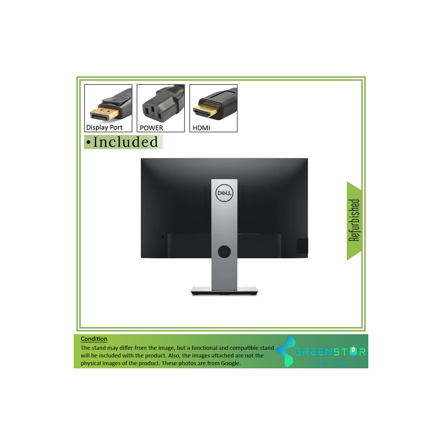 Refurbished(Good) - Dell P2421D 23.8" Widescreen 2560x1440 2K LED Backlight IPS Monitor