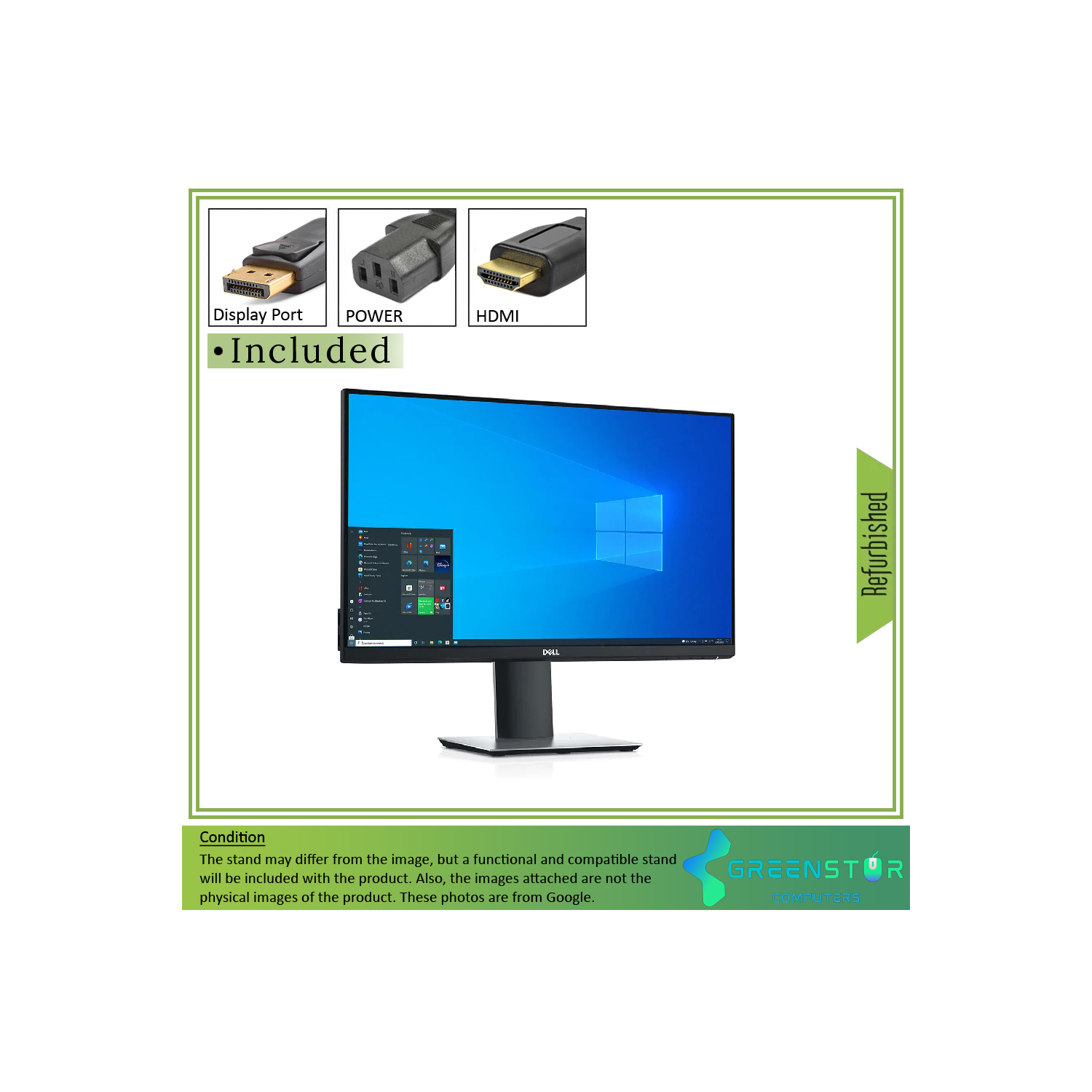 Refurbished(Good) - Dell P2421D 23.8" Widescreen 2560x1440 2K LED Backlight IPS Monitor