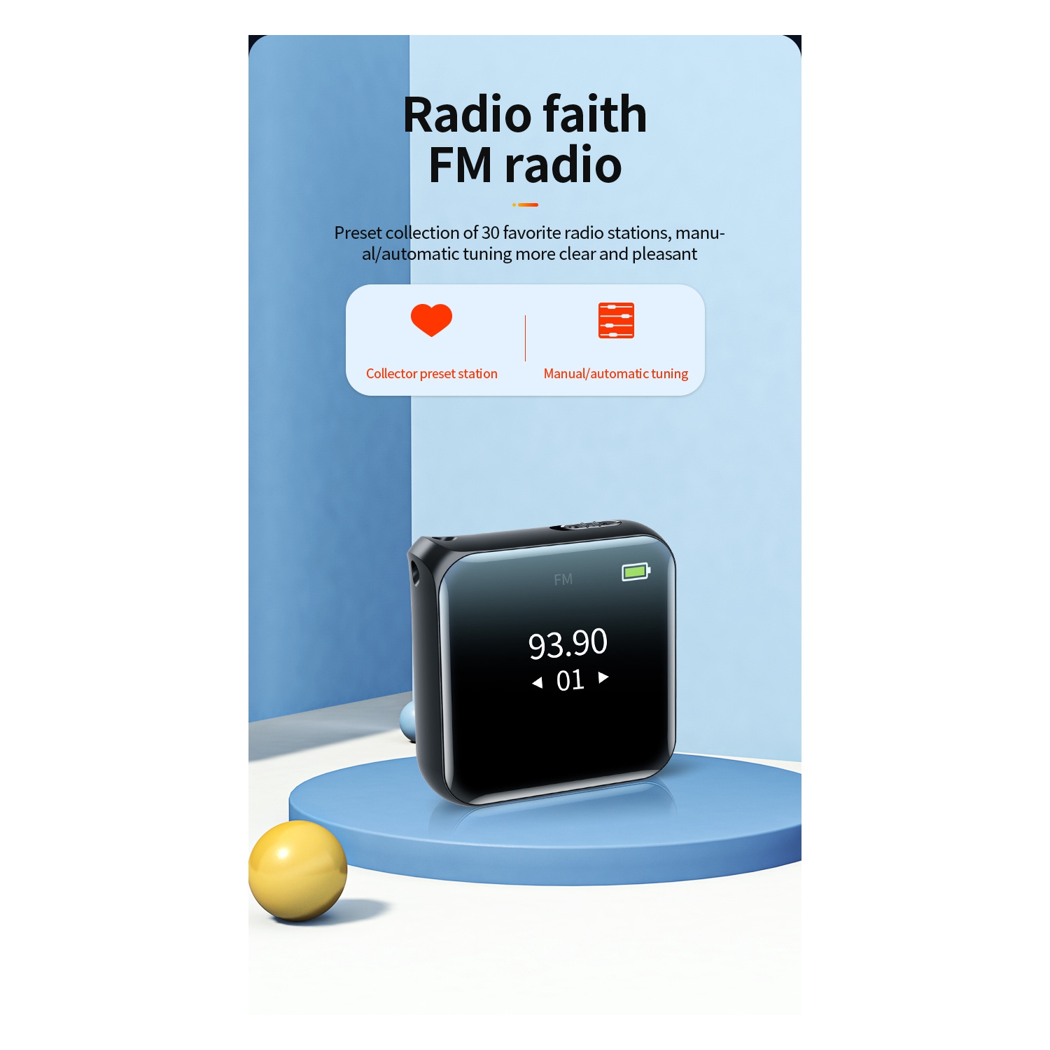 Enregistreur de réduction du bruit M30 Lecteur MP3 Livre électronique Anglais Enregistreur d'études - 16&nbsp;Go