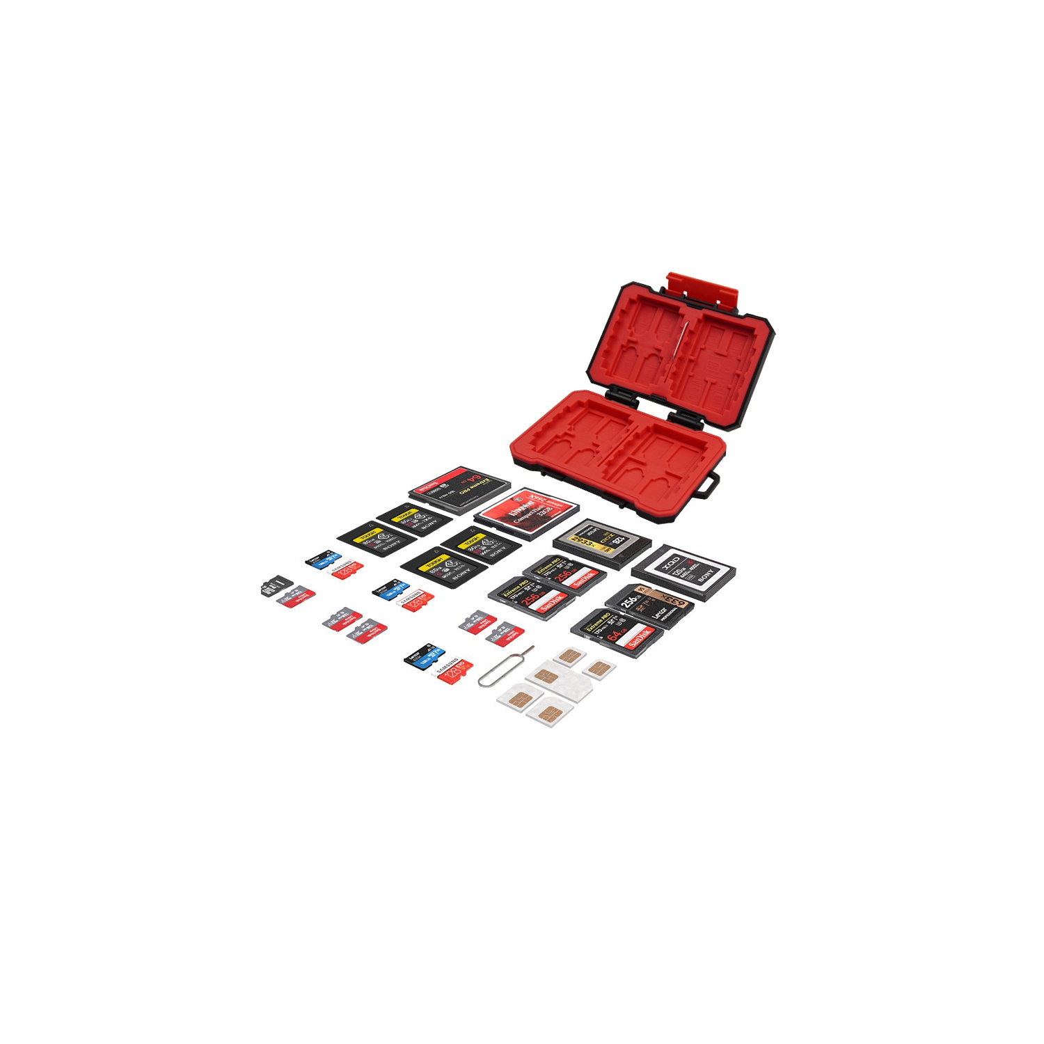 SD card storage box digital camera memory card box camera storage card box waterproof memory card memory box memory card box photography accessories