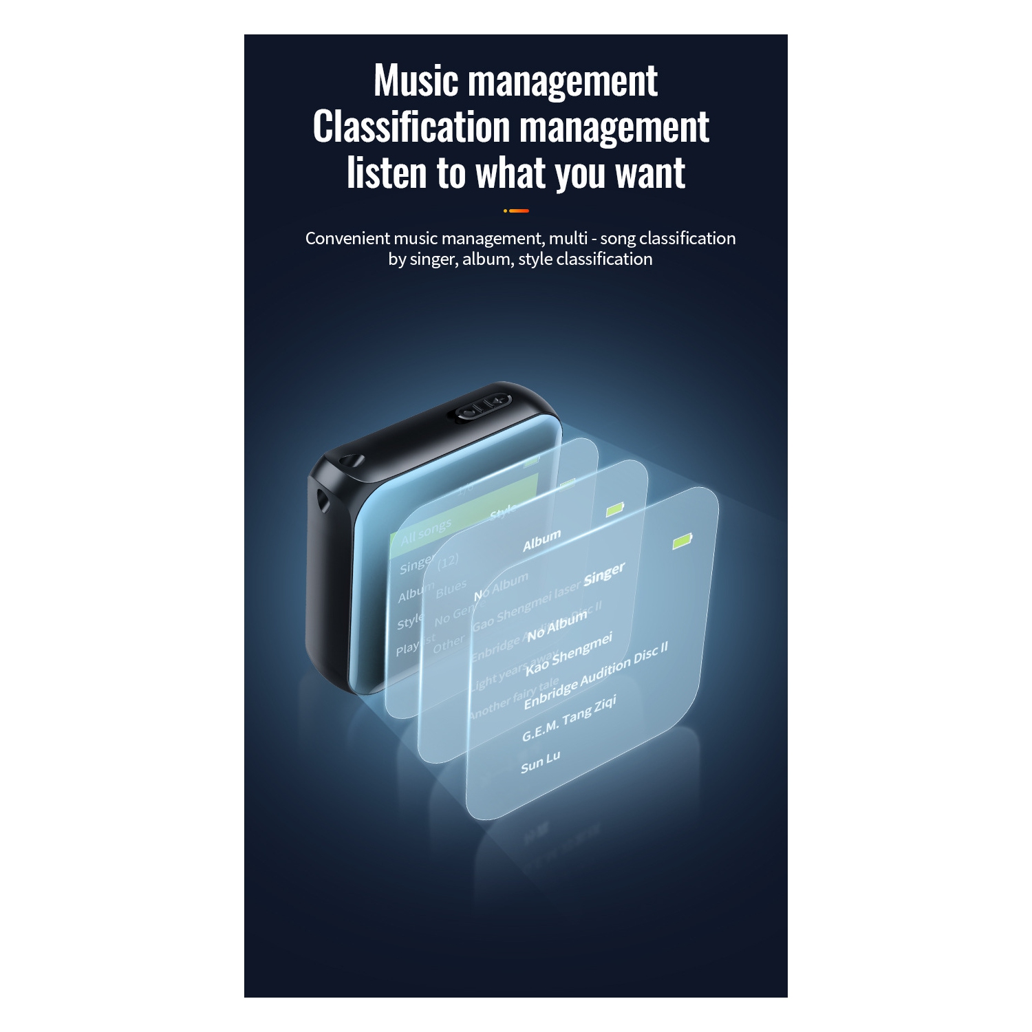 Enregistreur de réduction du bruit M30 Lecteur MP3 Livre électronique Anglais Enregistreur d'études - 64 Go