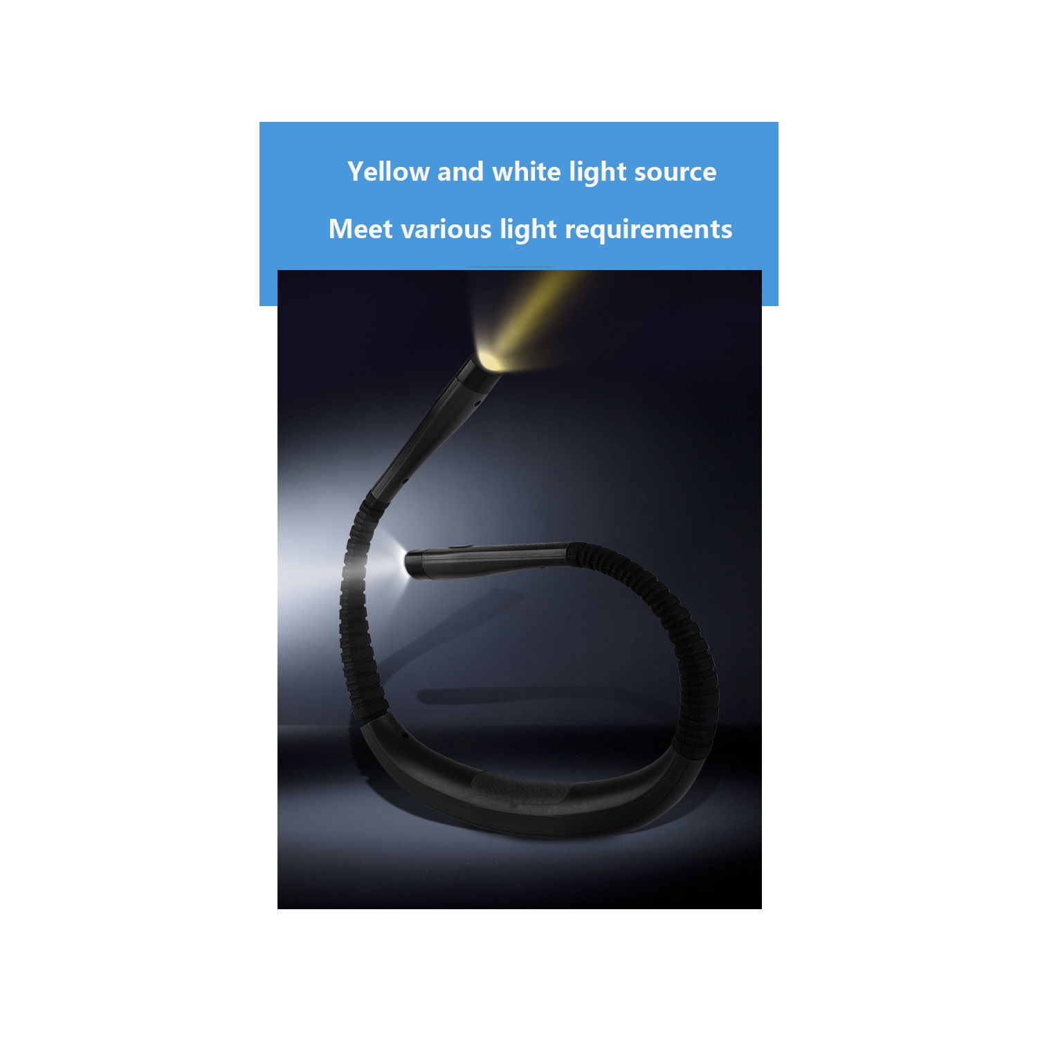 Chambre Lampe de lecture USB lampe de cou DEL tuyau universel réglable protection oculaire lampe de cou extérieur nuit éclairage de course extérieur