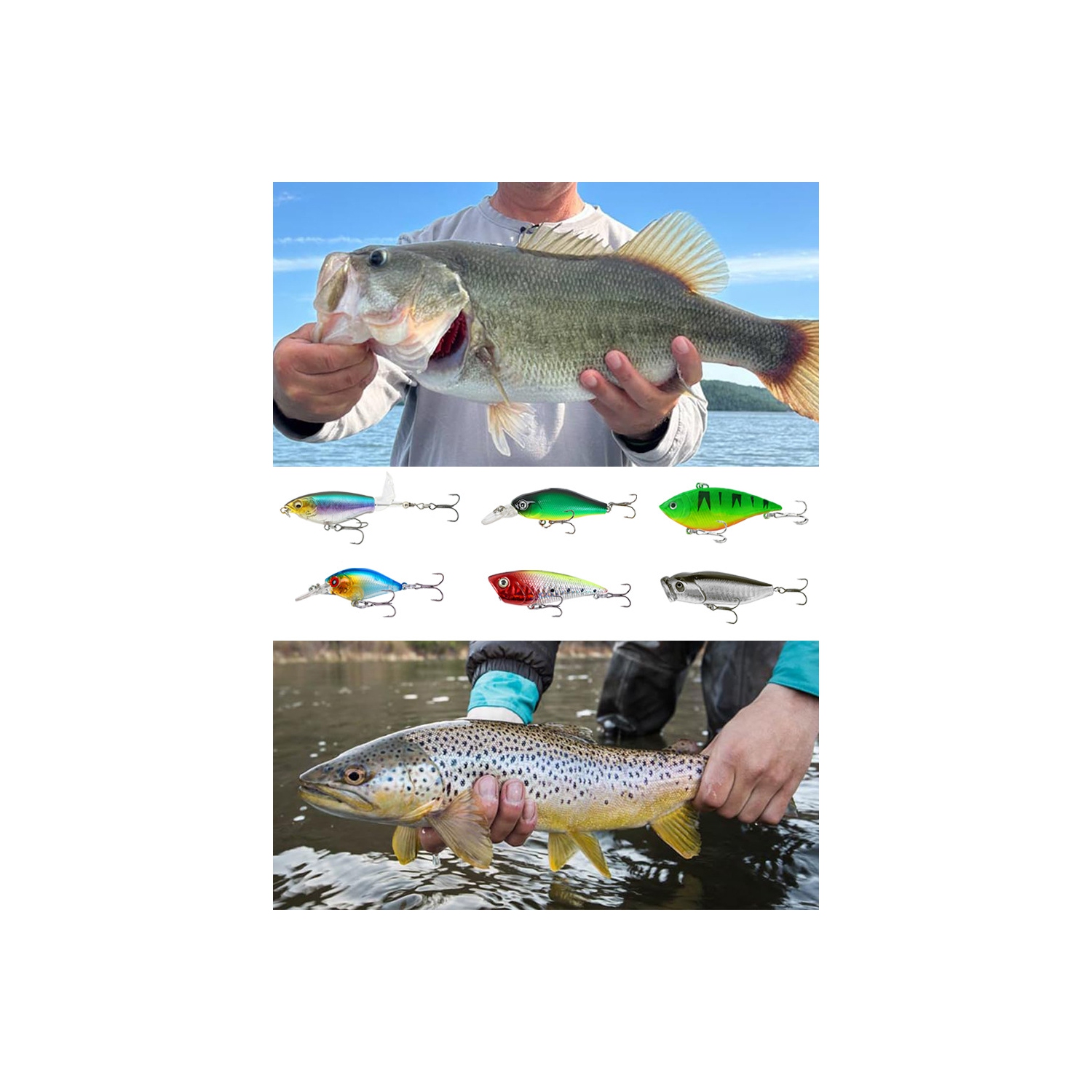 311 appâts souples petit poisson appât bionique grosse barbe mâle sequin coffret de pêche avec boîte d'accessoires de pêche - 311 pièces combinaison