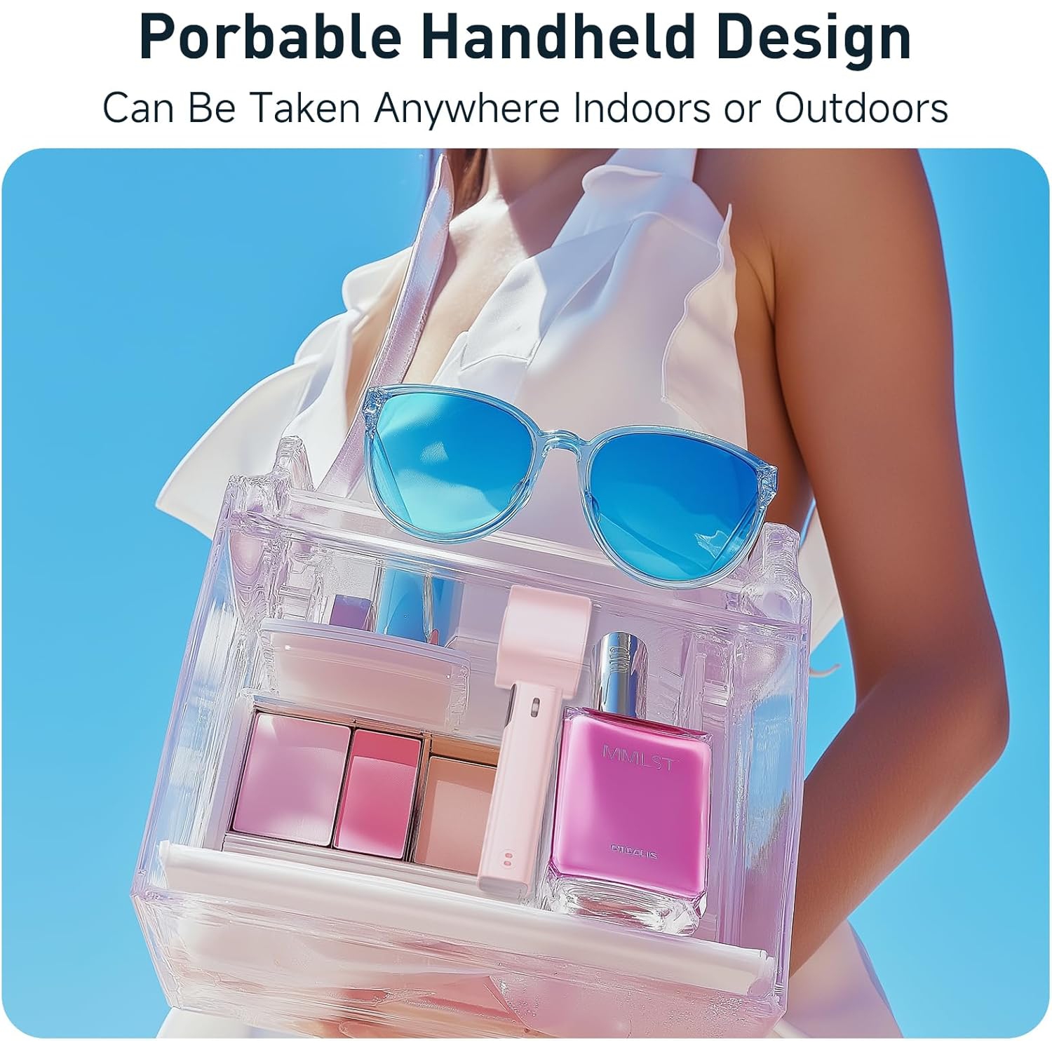 Ventilateur turbo portatif, 1-199 réglages de vitesse du vent, affichage LED,JF132 Ice Compress Elegant rose [ultra-haute vitesse 199 vitesses +