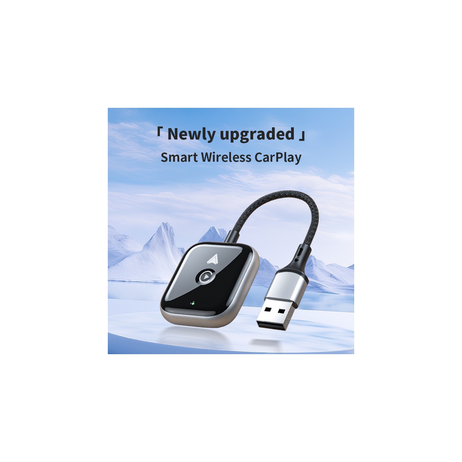 2025 Upgraded Wired CarPlay Adapter for Apple iPhone, Android, Convert Wired CarPlay Adapter to Wireless CarPlay Adapter, Auto Connect, Mini Size,