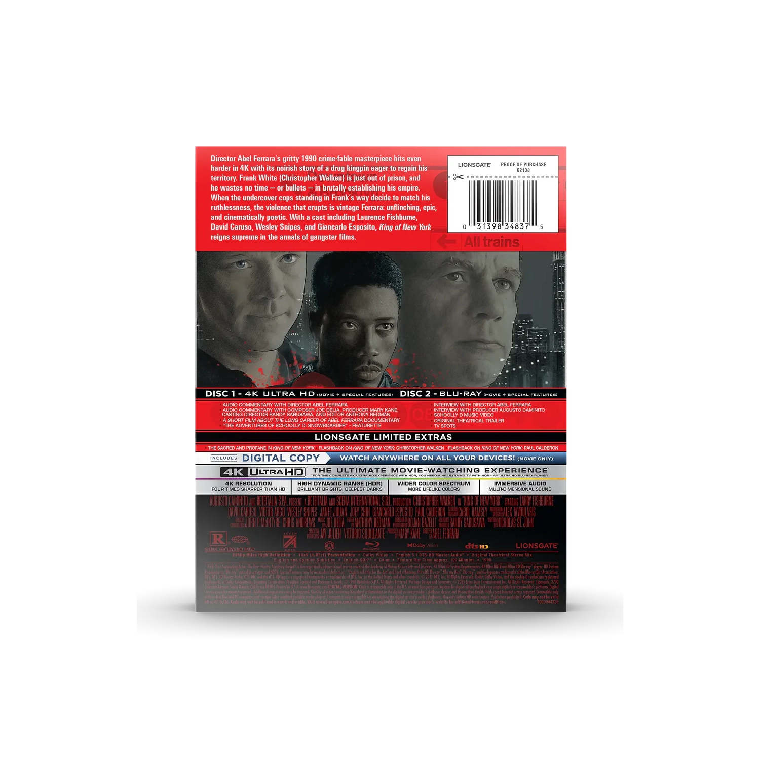 King of New York [Steelbook] [4K UHD + Blu-ray]