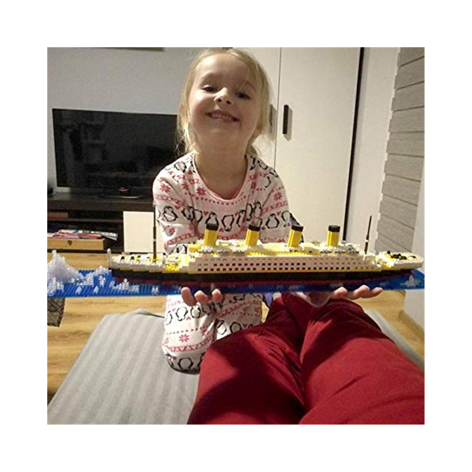 Titanic Model Building Blocks Micro Mini Bricks 3D Puzzle Set Educational Toys