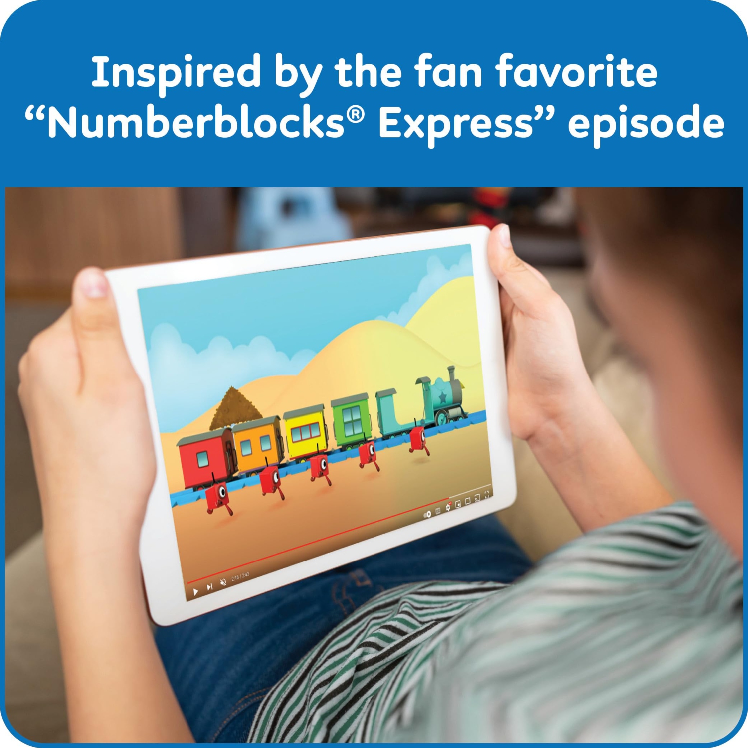hand2mind Numberblocks Express Train MathLink Cubes Activity Set