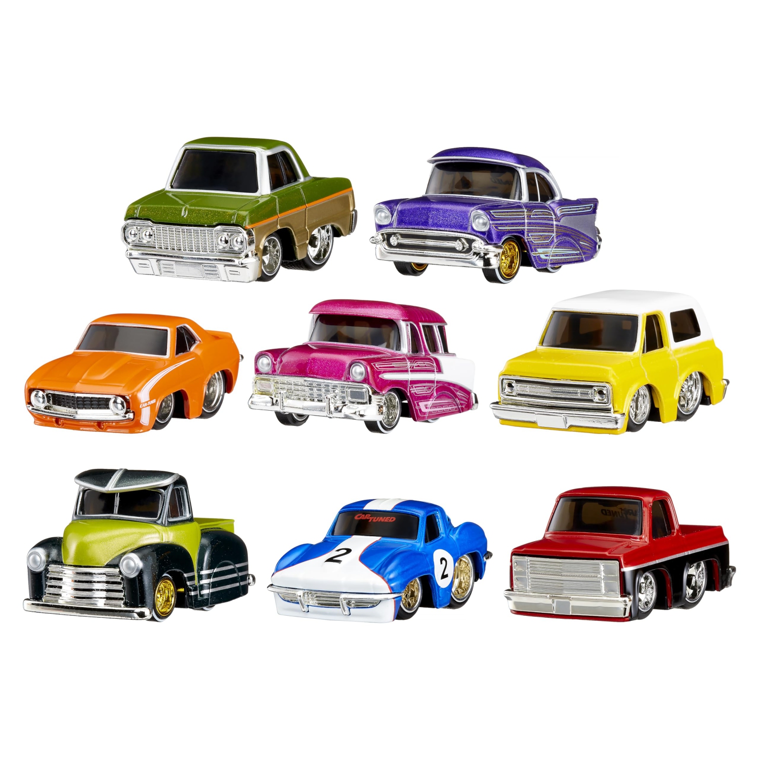 CarTuned™ Series 2 –8 Pack, Diecast Vehicle, Ages 6+ Years
