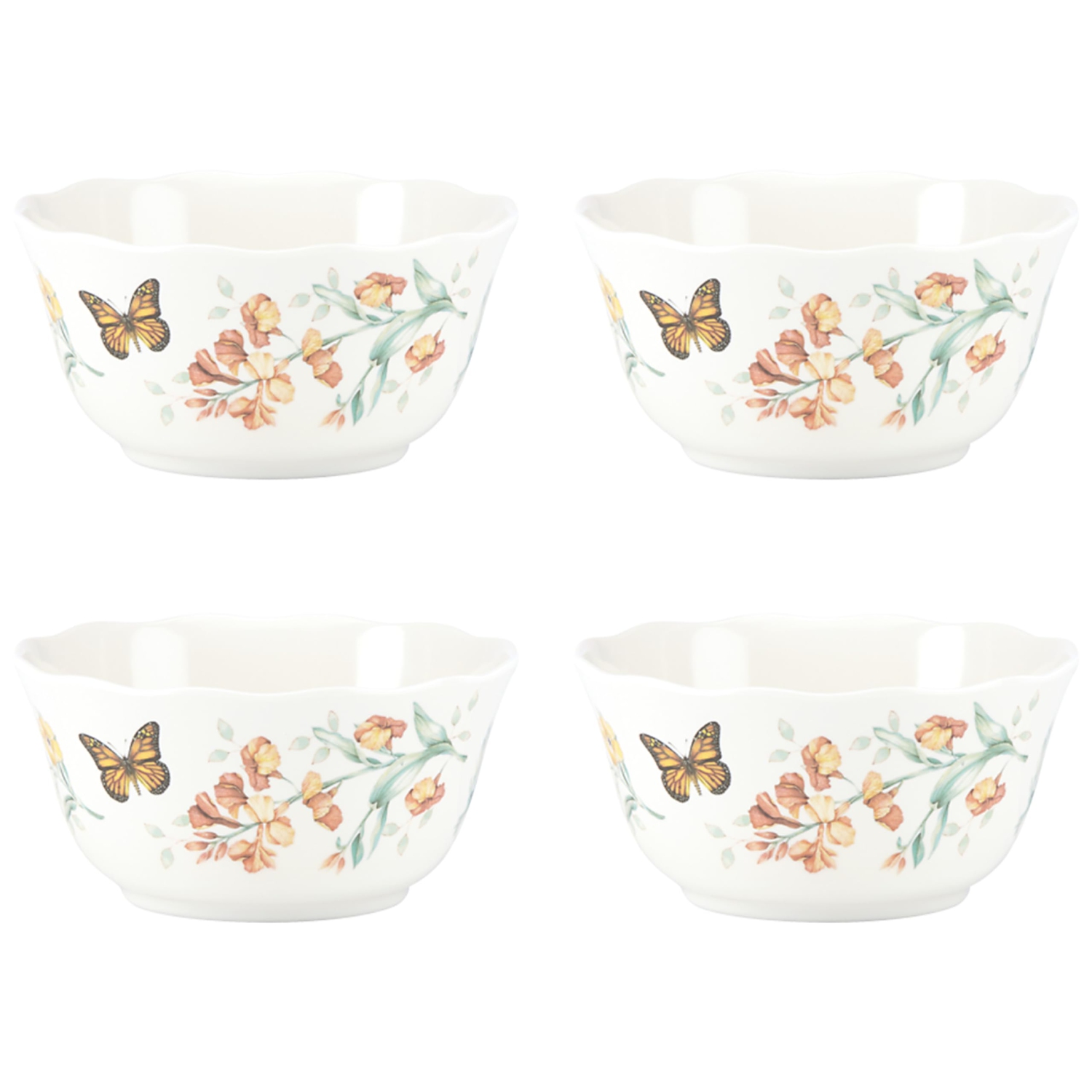 Lenox 856406 Butterfly Meadow Melamine 4-Piece All-Purpose Bowl Set