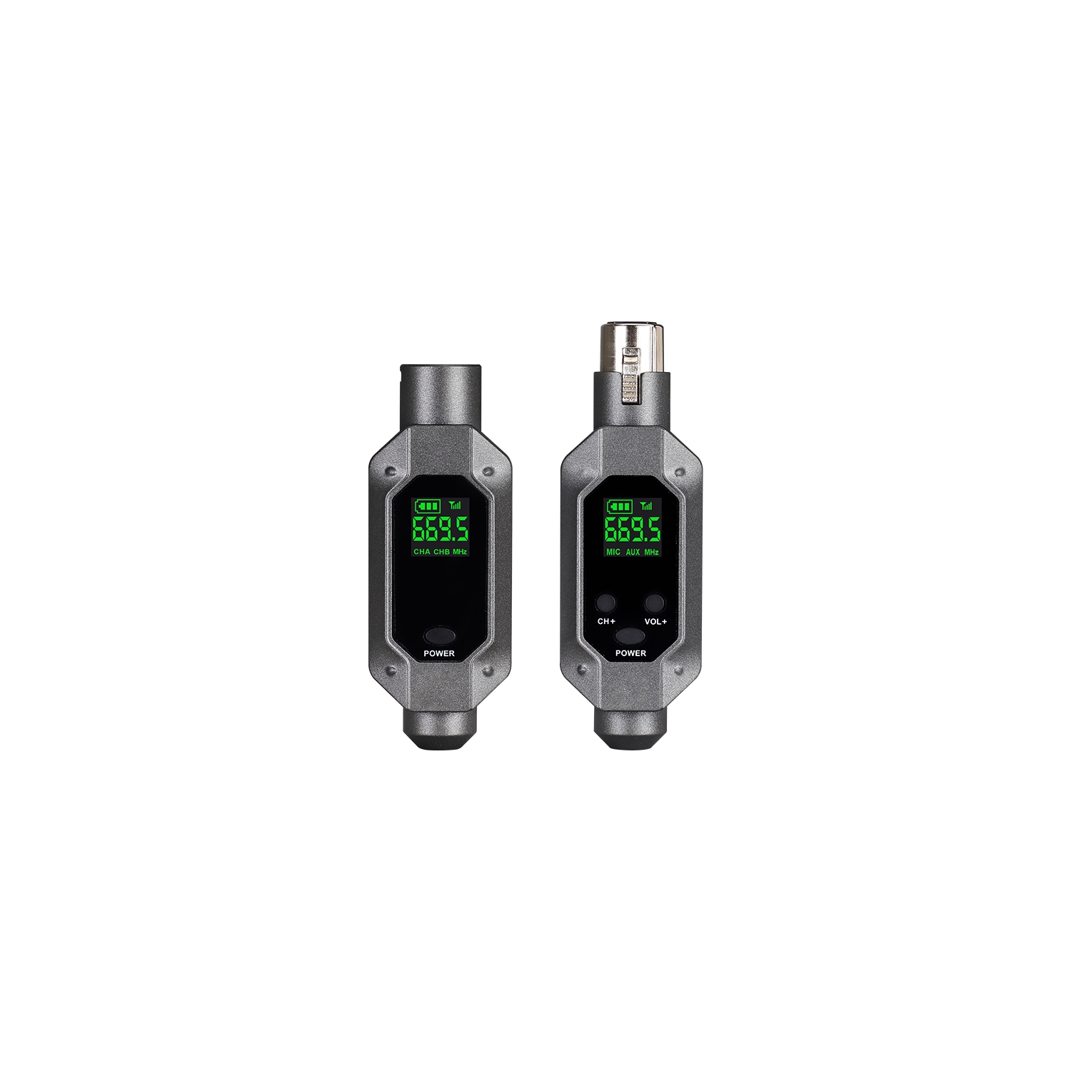 Convertisseur de microphone sans fil XLR Émetteur et récepteur Microphone Système sans fil pour microphone dynamique