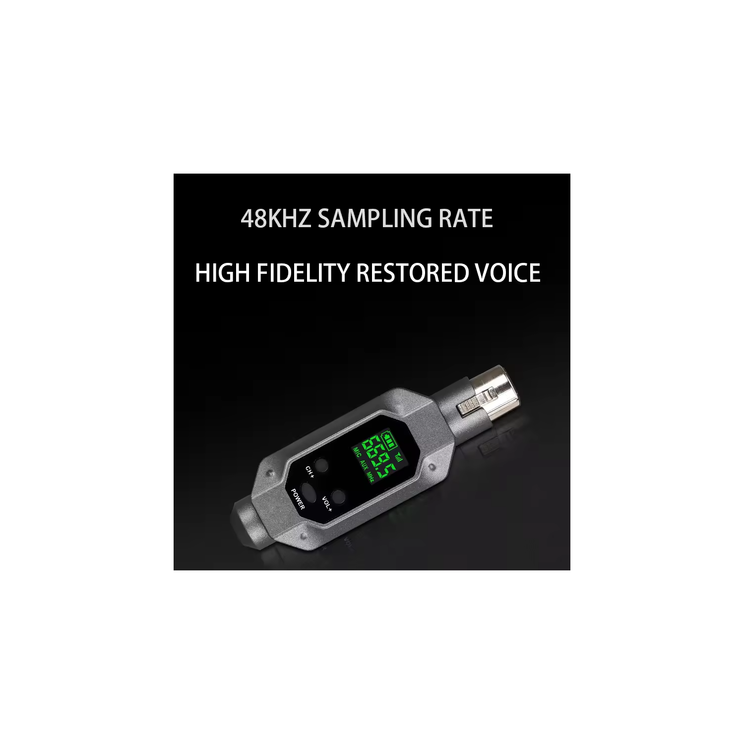 Convertisseur de microphone sans fil XLR Émetteur et récepteur Microphone Système sans fil pour microphone dynamique