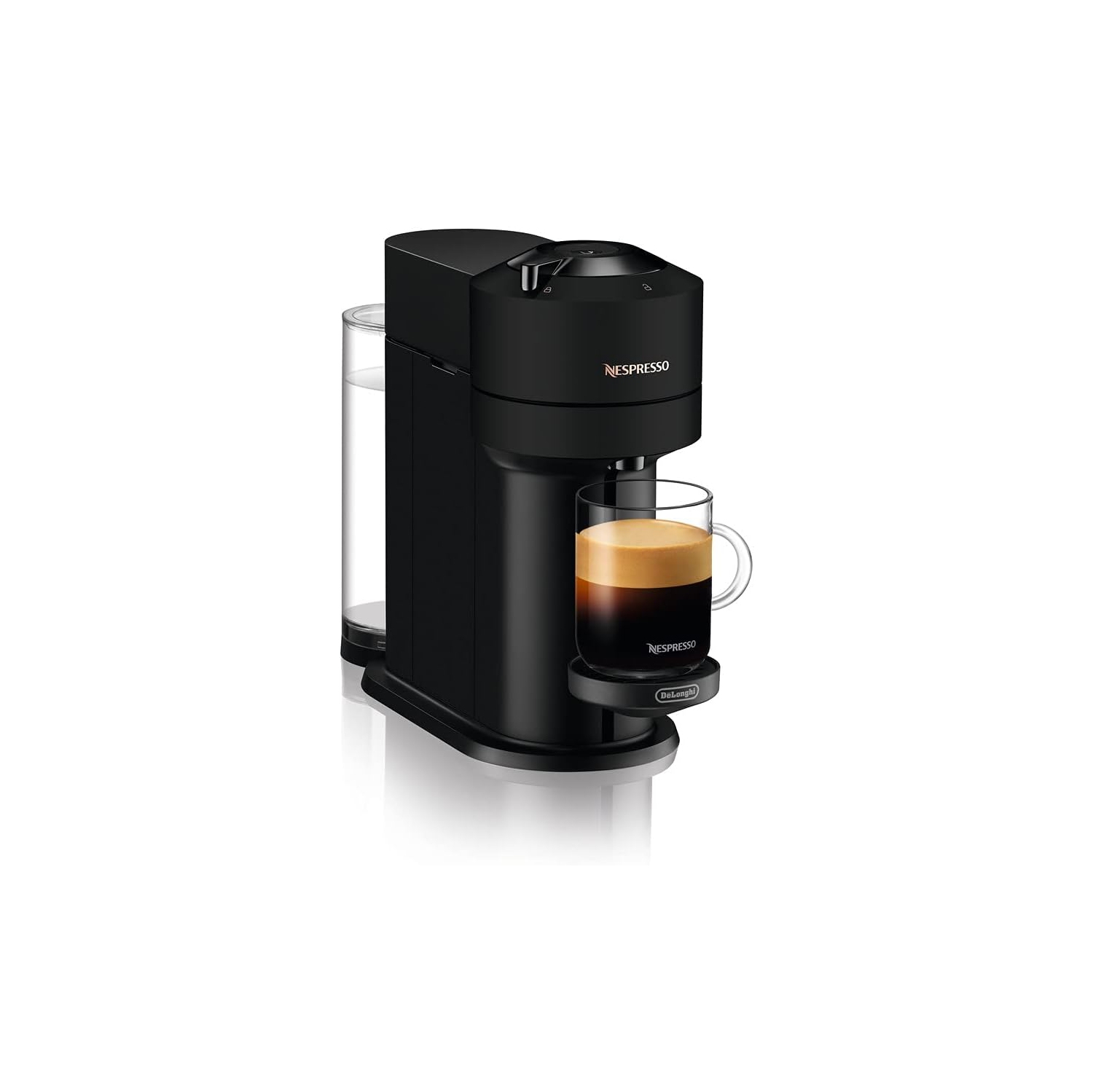 Nespresso Vertuo Next Capsule Coffee Machine, Centrifusion Technology, 5 Cup Sizes, Wi-Fi & Bluetooth Connectivity, Compact Design, Matte Black, ENV120.BM
