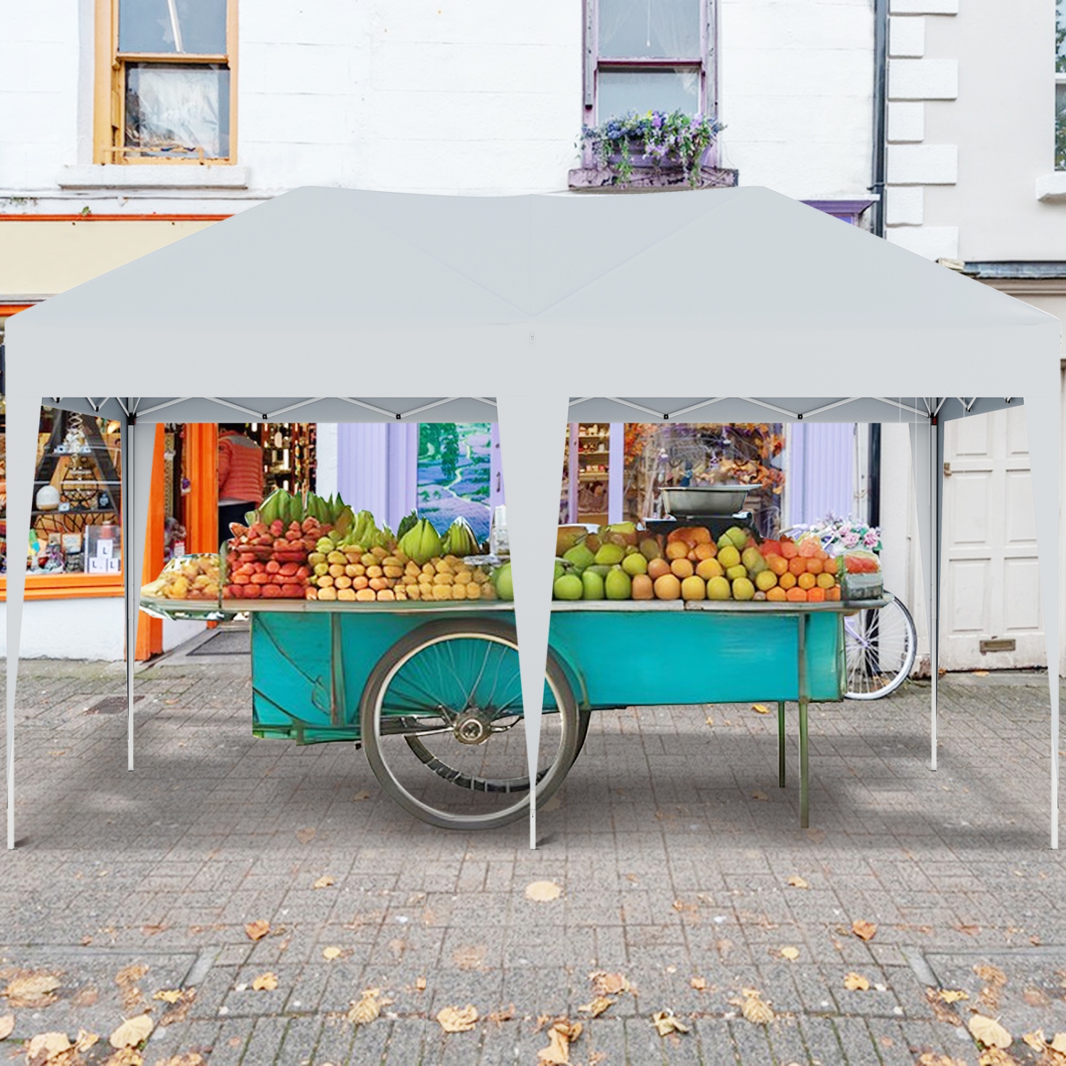 Gymax 10 x 20 FT Portable Gazebo Shelter w/12 Wind Ropes & 6 Ground Stakes Carrying Bag