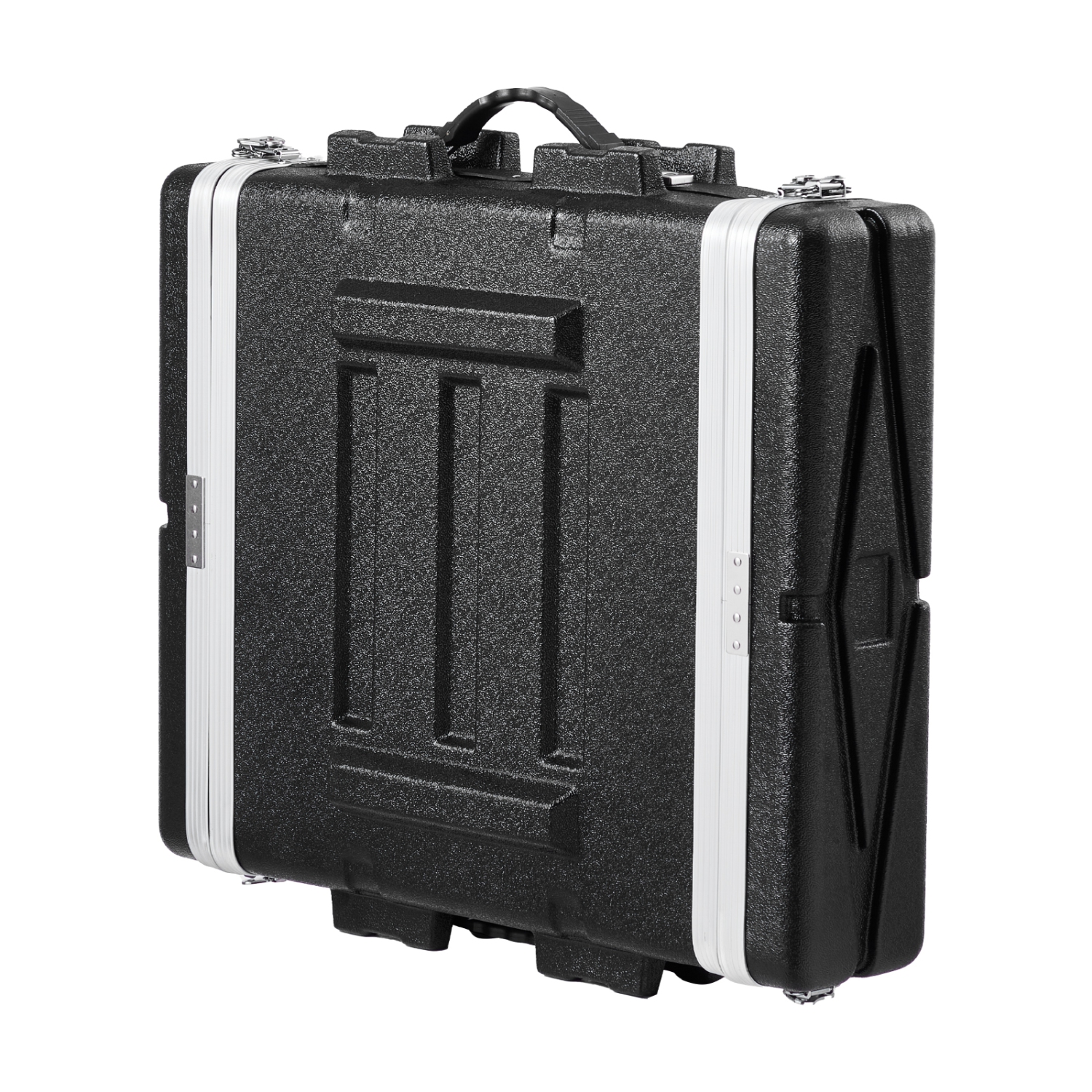 VEVOR 2U Rack Case, Standard 19 in Depth, Server Rack Cabinet with ABS Construction Handle Heavy-Duty Twist Butterfly Latches, Detachable Front &