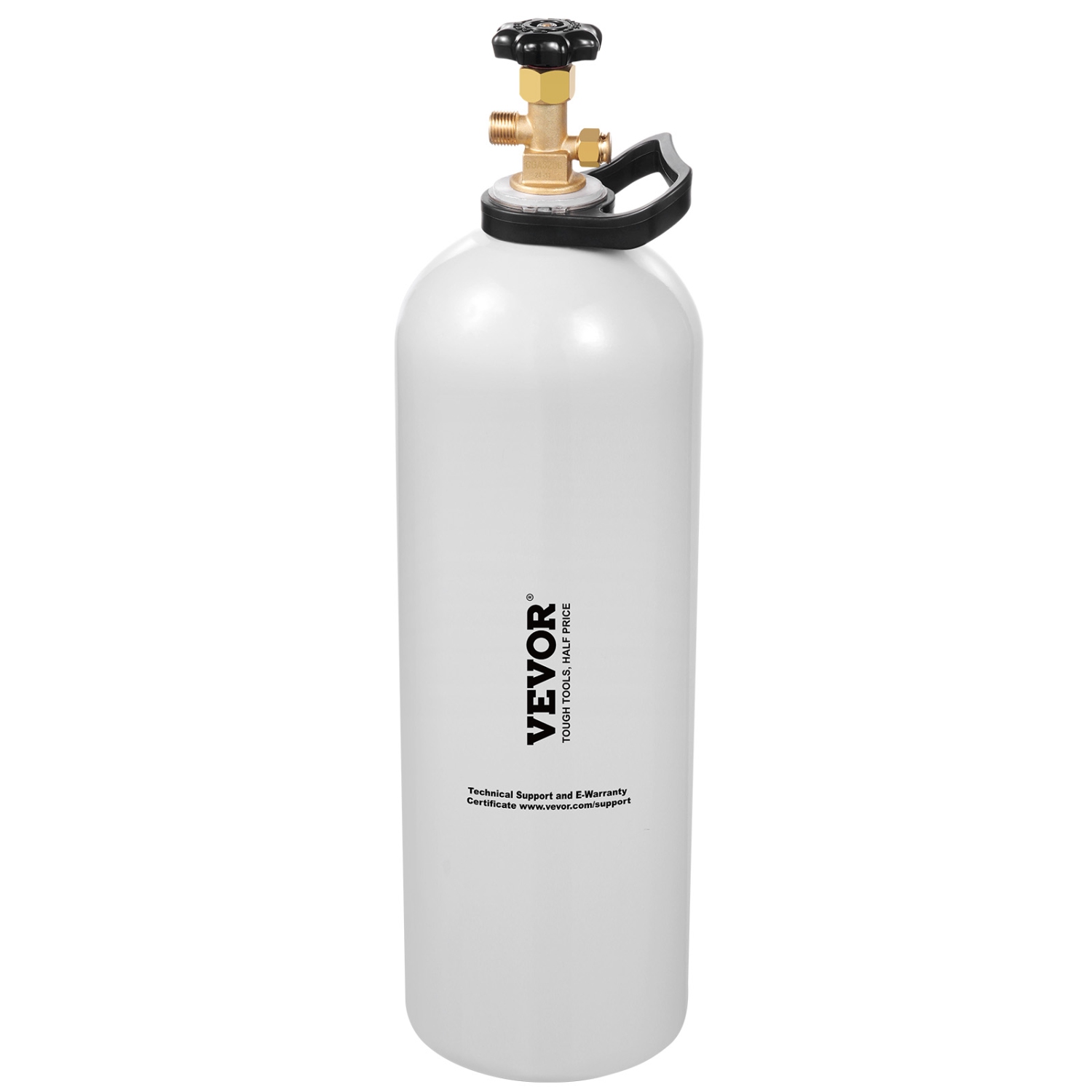 VEVOR CO2 Tank, 20 lbs New Aluminum Alloy Cylinder, CO2 Air Tank with Spray Coating, CGA320 Valve, Handle & Adjustable Pressure,DOT & TC Approved