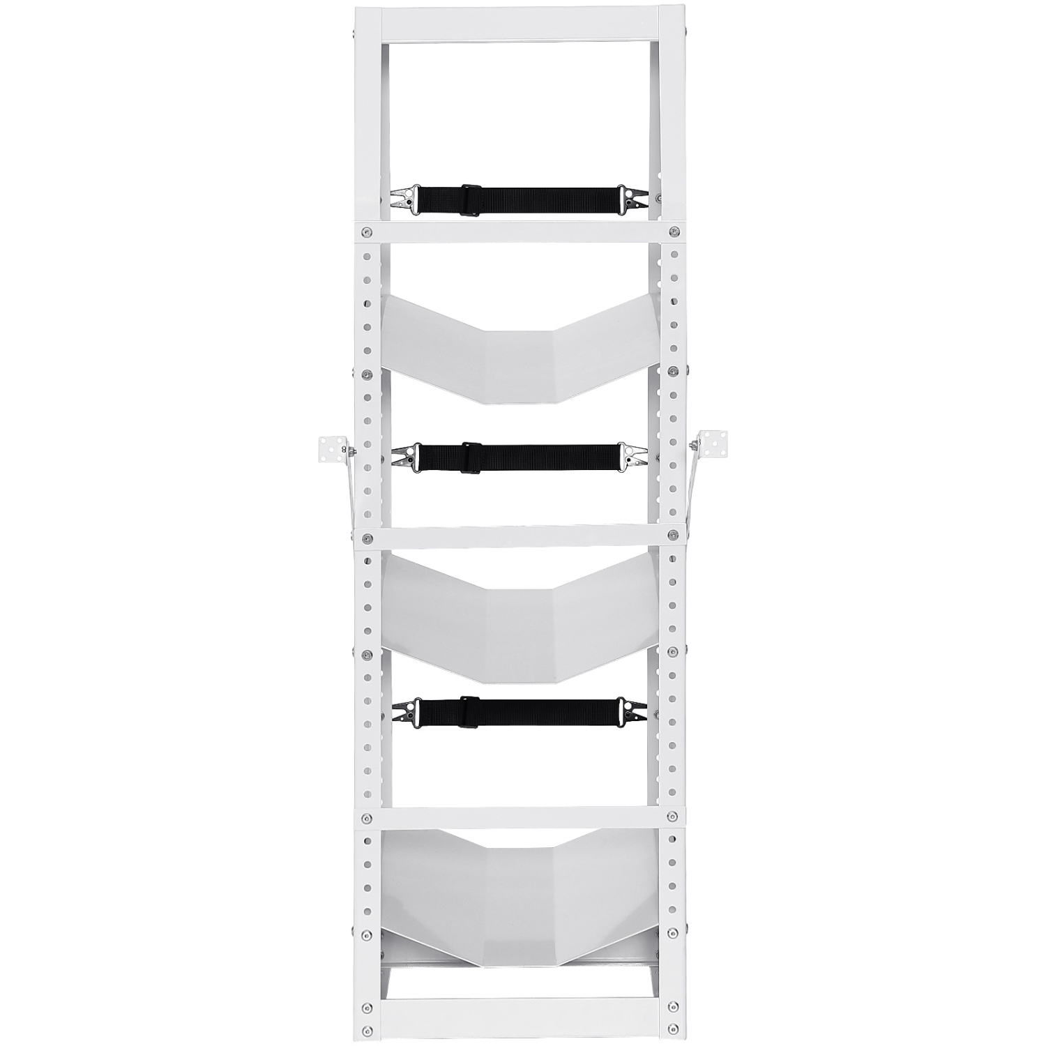VEVOR 14.64x13.97x46.06 in Refrigerant Tank Rack, with 3 x 30-50lb Bottle Tanks, Cylinder Tank Rack, Refrigerant Cylinder Rack Gas Cylinder Racks and