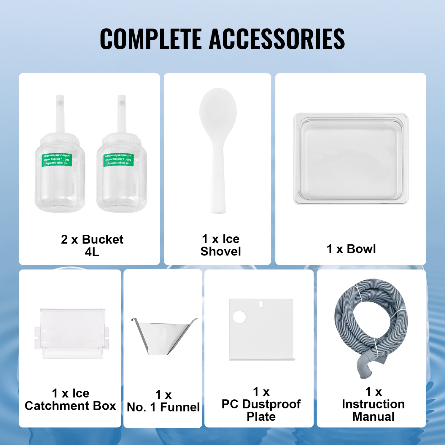 VEVOR 573LBS/24H Commercial Snowflake Ice Machine, Stainless Steel Ice Shaver Machine, Electric Snow Cone Maker, Air Cooling System for Rapid Heat