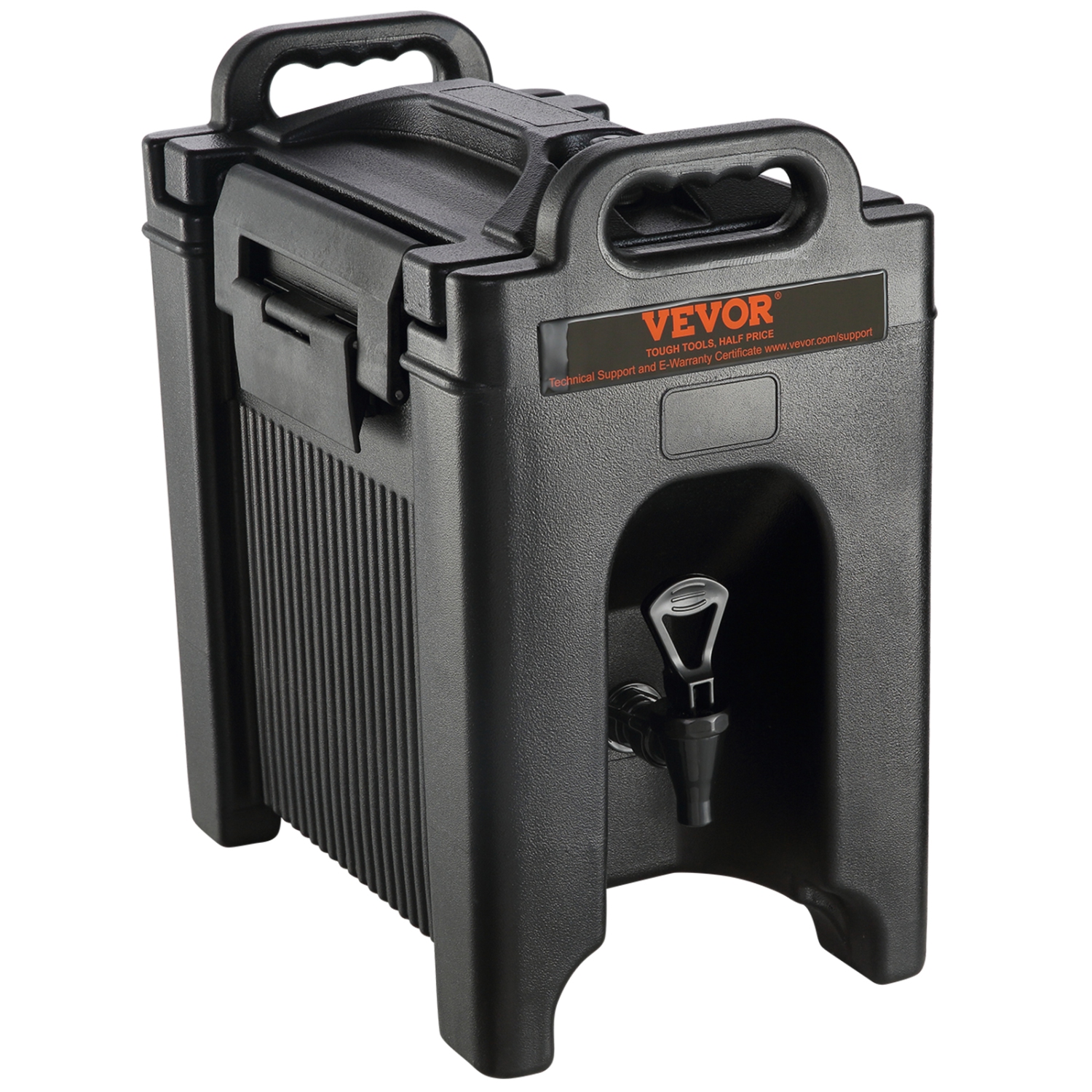 VEVOR Insulated Beverage Dispenser, 2.5 Gallon, Food-grade LDPE Hot and Cold Beverage Server, Thermal Drink Dispenser Cooler with 0.9 in PU Layer