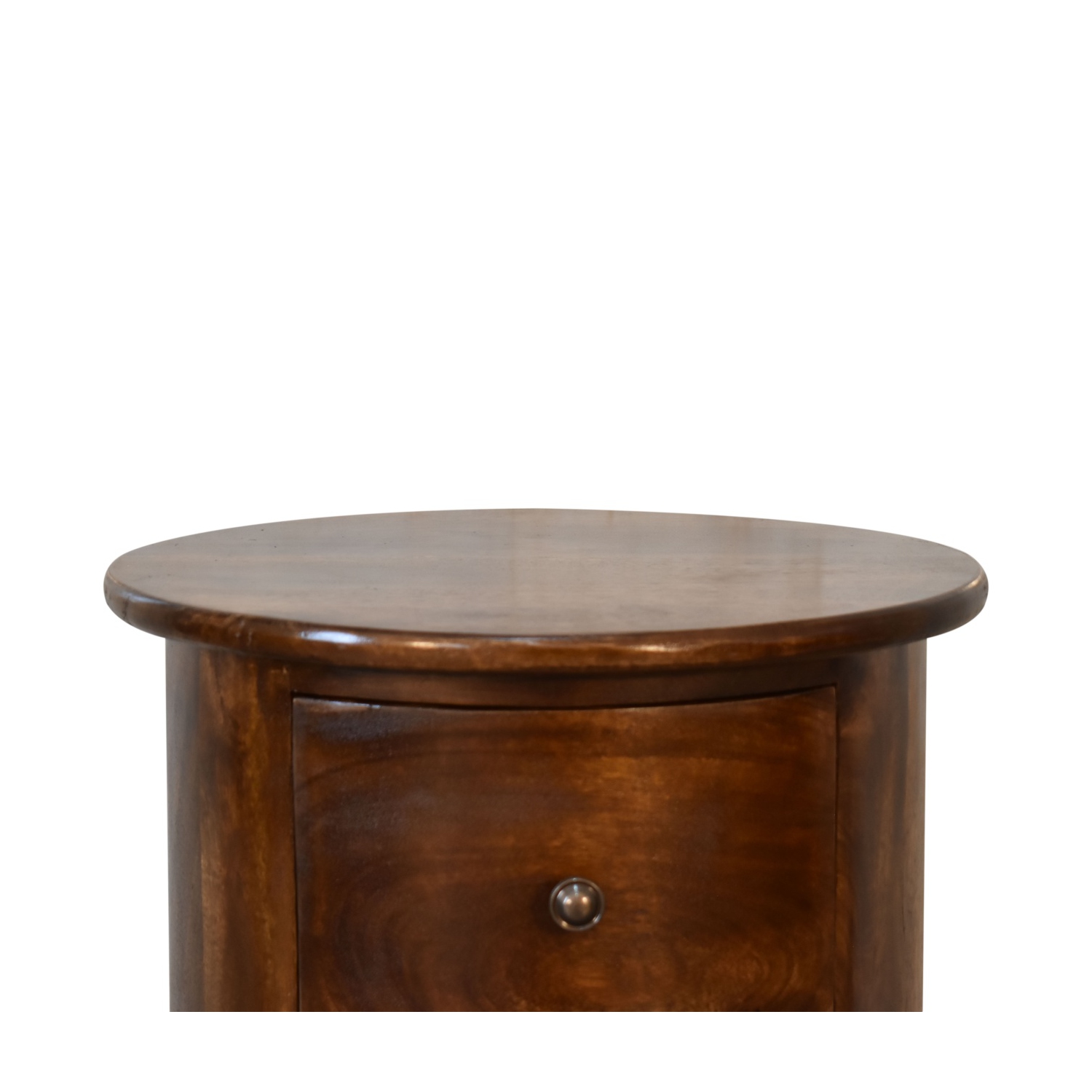 Artisan Furniture – Baril marron à 3 tiroirs en bois massif