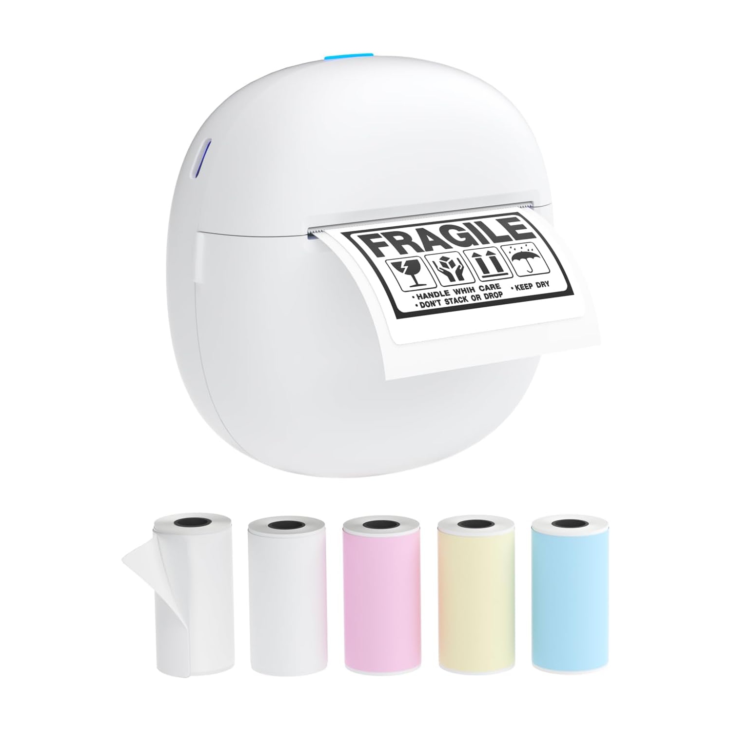 HD Printer, Inkless Photo Maker for School Supplies and DIY Projects, Bluetooth Connected Portable Sticker Maker for Labels, Photos and Notes