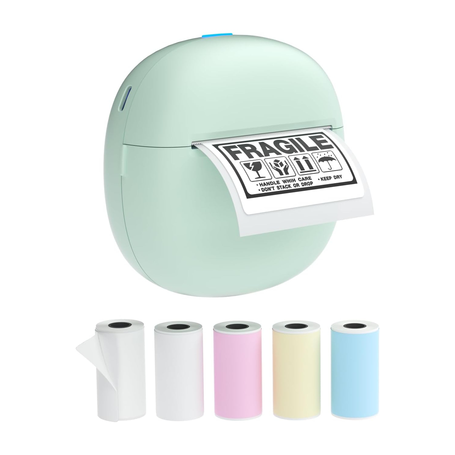 HD Printer, Inkless Photo Maker for School Supplies and DIY Projects, Bluetooth Connected Portable Sticker Maker for Labels, Photos and Notes