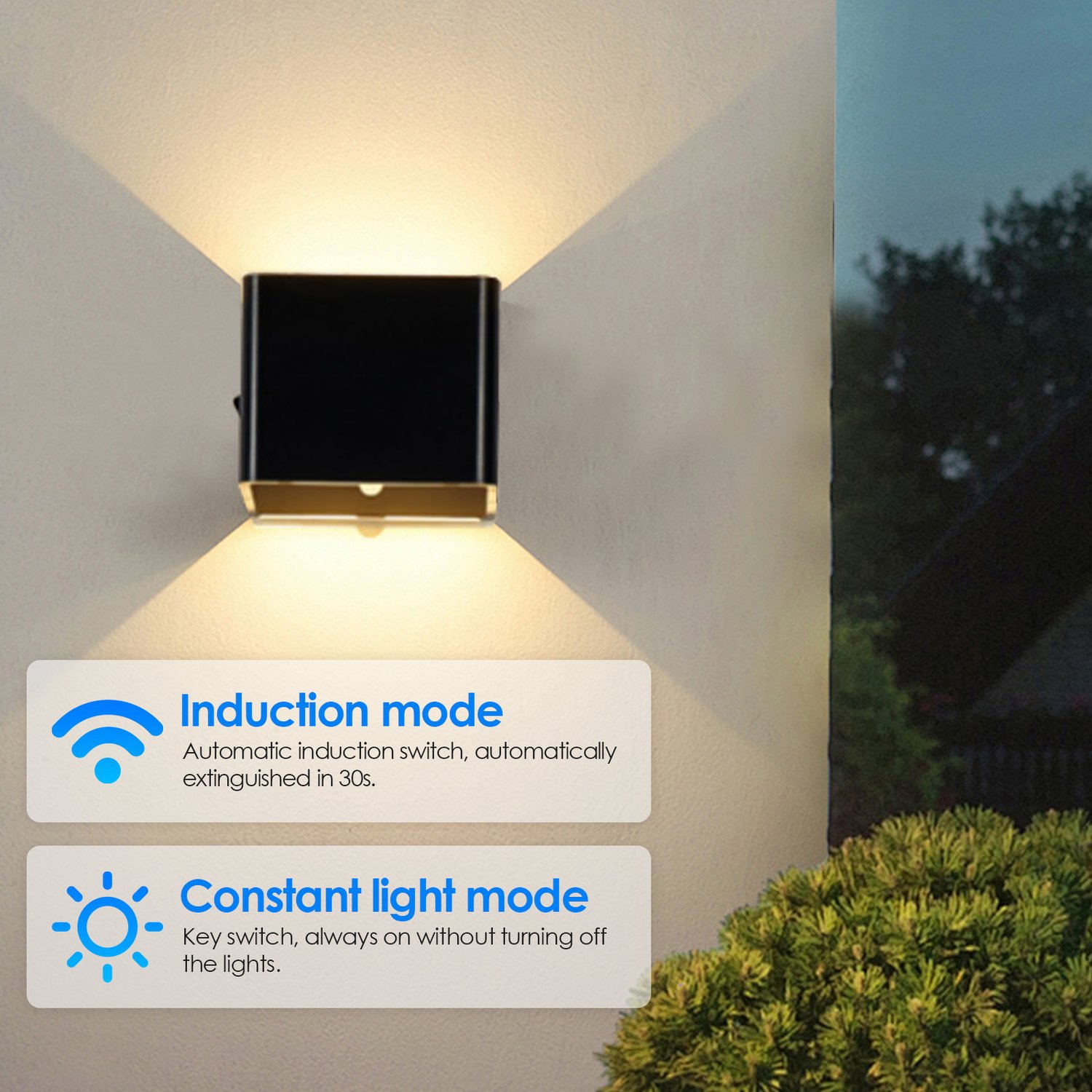 Lampe murale à DEL Chambre Chambre Corps humain Induction Dormitaire USB Gratuit sans fil Allée de refoulement Corridor Veilleuse