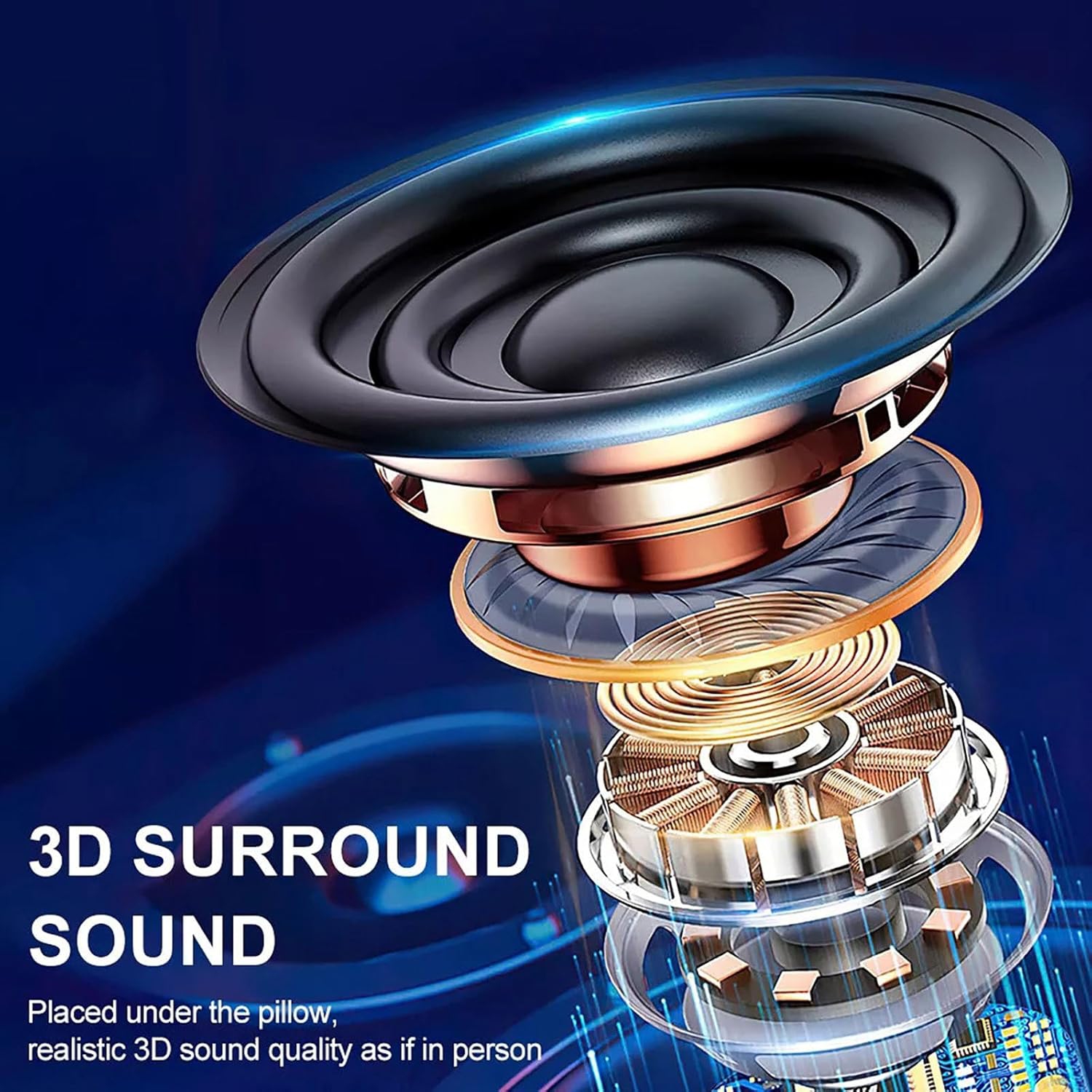 Portable intelligent bone conduction sleep 5.0 wireless Bluetooth-SMB-05 black screen + Bluetooth + TF card playback + built-in bone conduction white