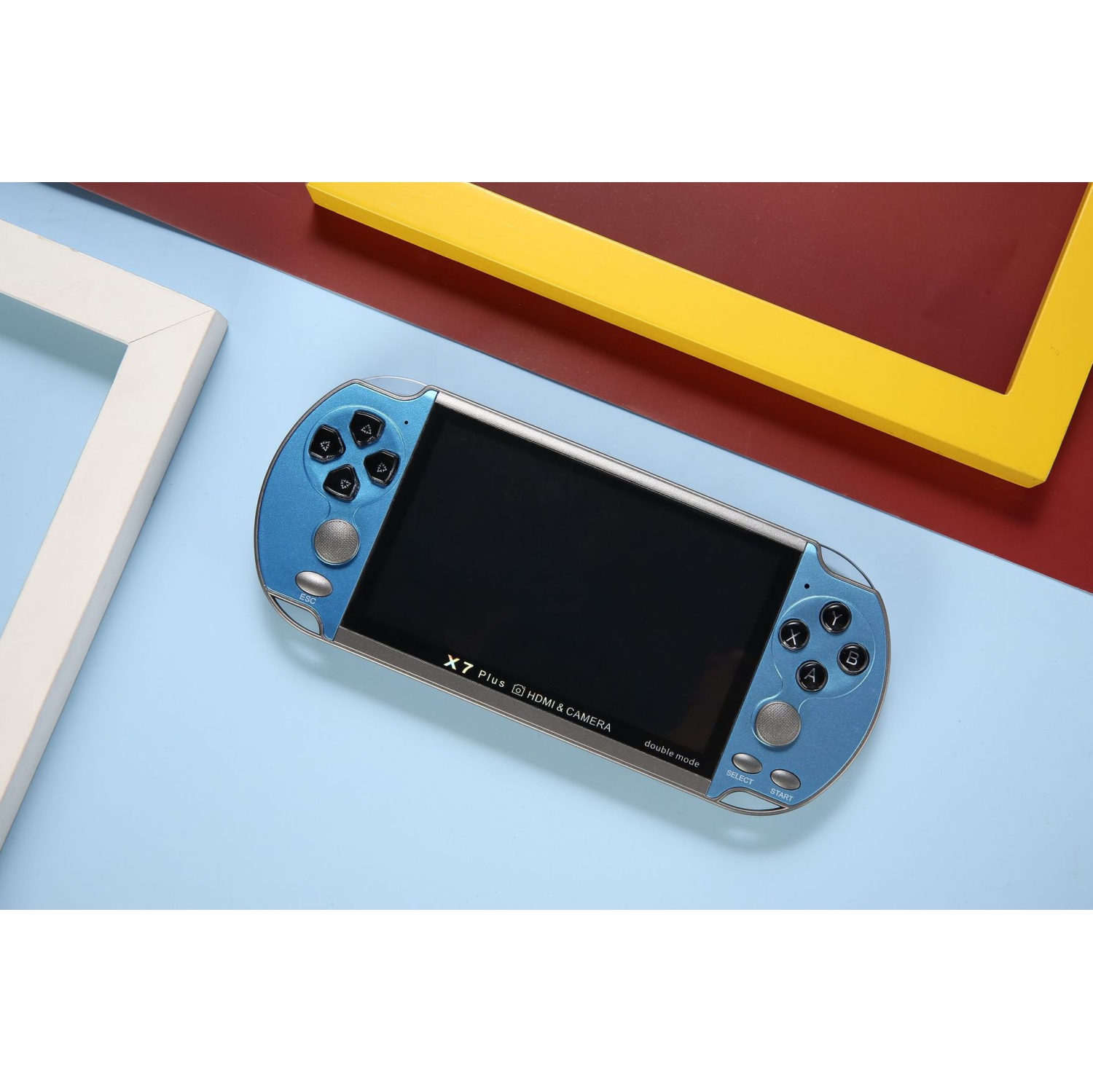 Console de jeu portative X7PLUS Double Game Console de 5,1&nbsp;po à grand écran HD GBA arcade console de jeu rétro, console de jeu classique