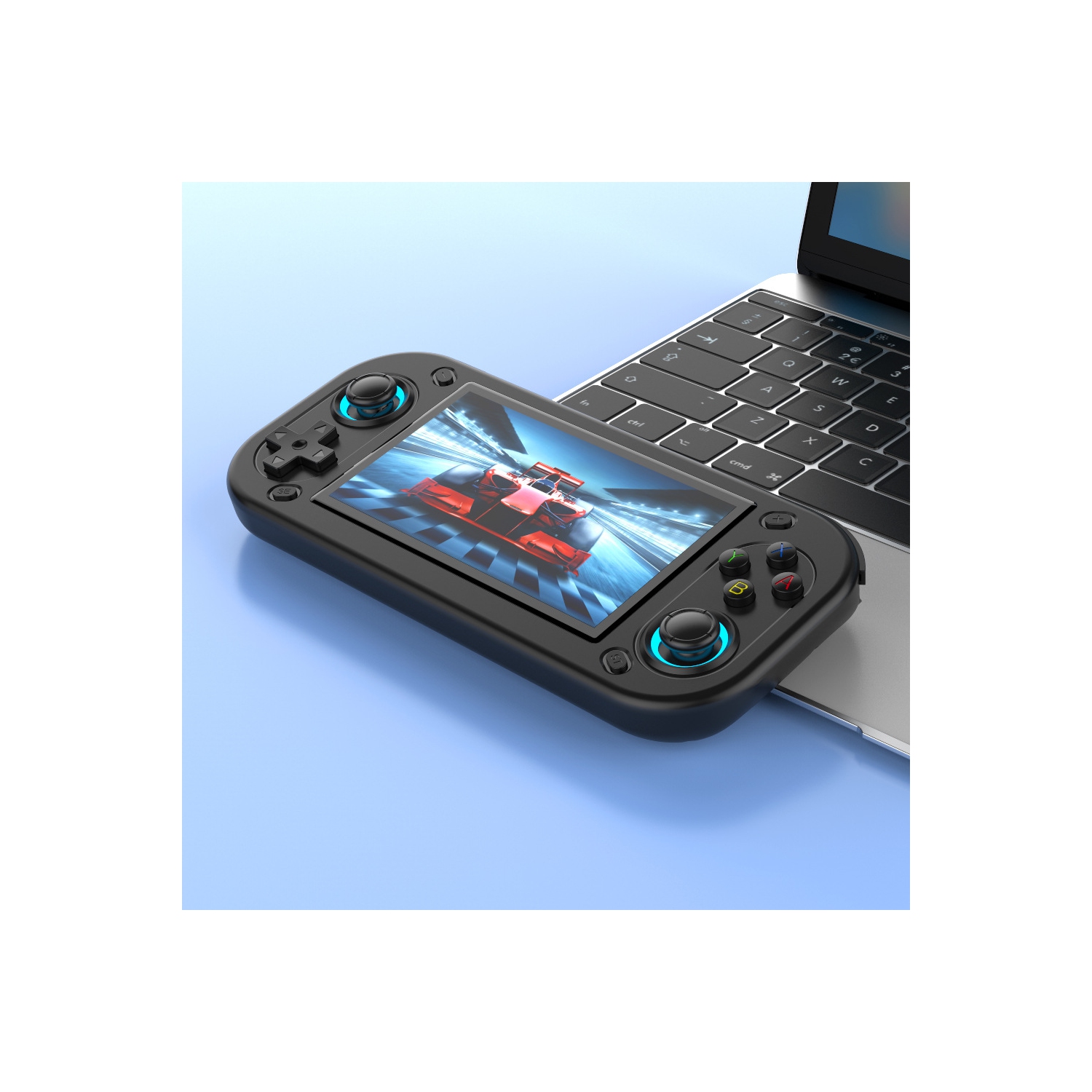 R43 Console de jeu portable écran HD 4,3 pouces Emuelec Emulator Retro Classic Video Player pour PSP/N64. Console de jeu portative Open Source - 64G