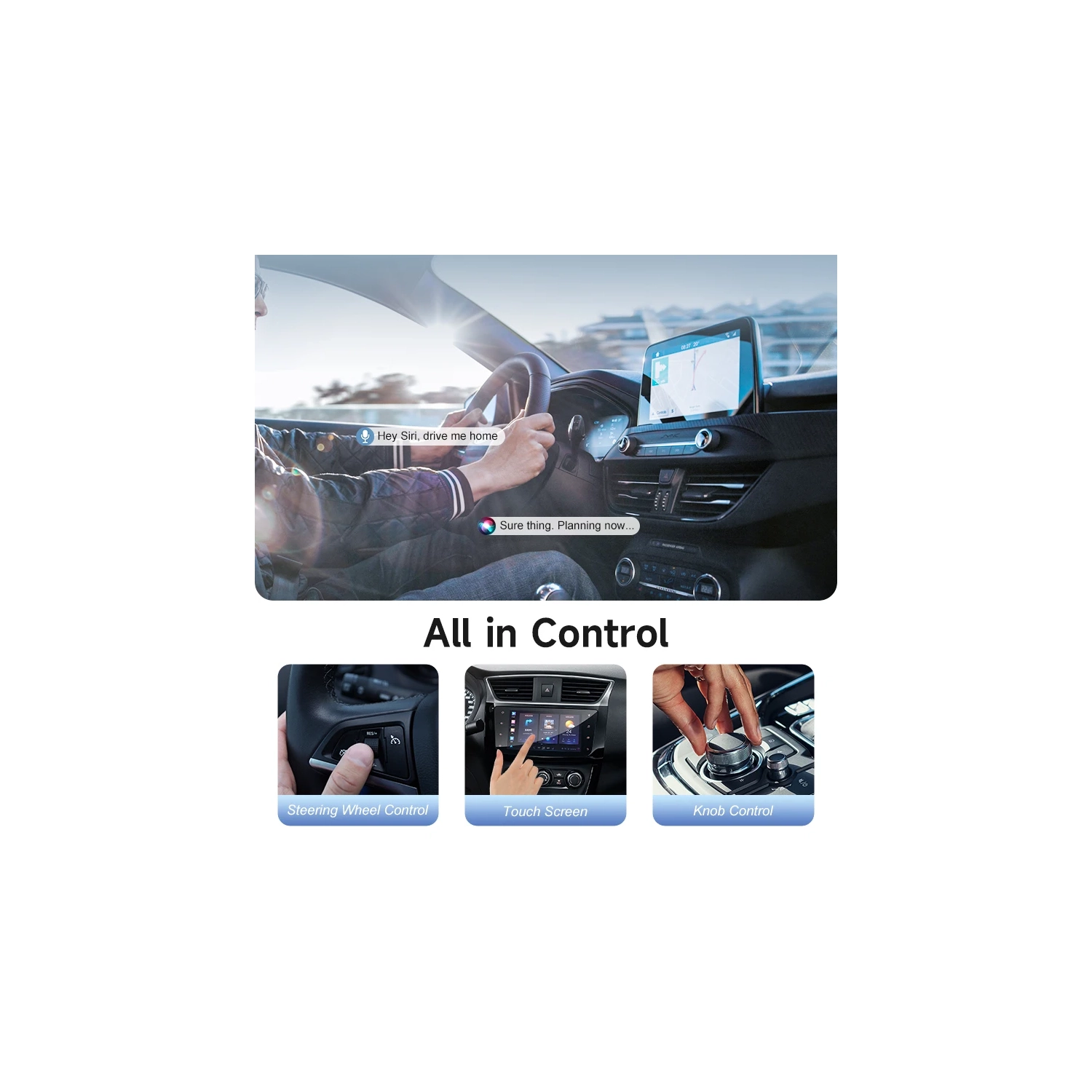 Carte réseau sans fil 2-en-1 Adaptateur CarPlay avec fil vers sans fil pour Apple CarPlay Adaptateur sans fil pour voiture Android - Fibre de carbone