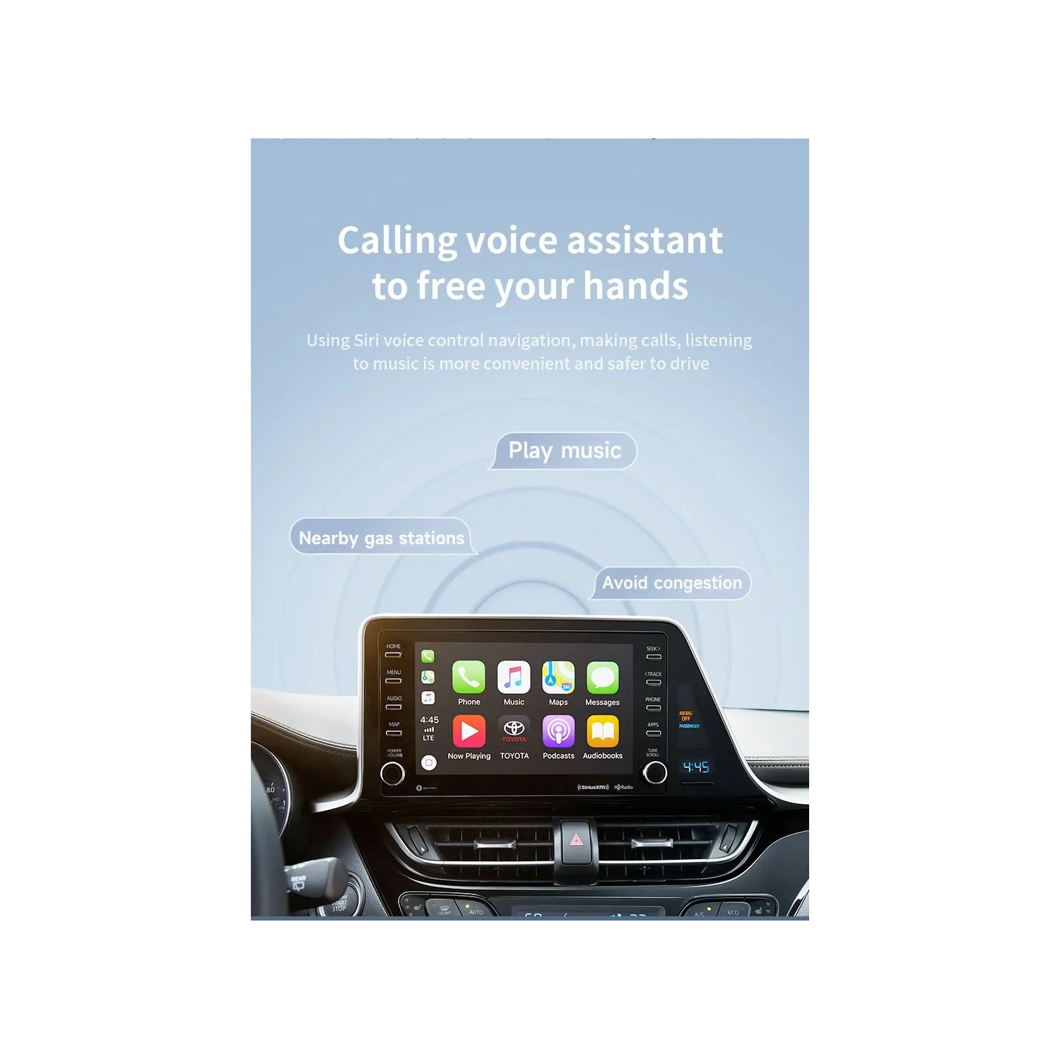 Carte réseau sans fil 2-en-1 Adaptateur CarPlay avec fil vers sans fil pour Apple CarPlay Adaptateur sans fil pour voiture Android - Brillant