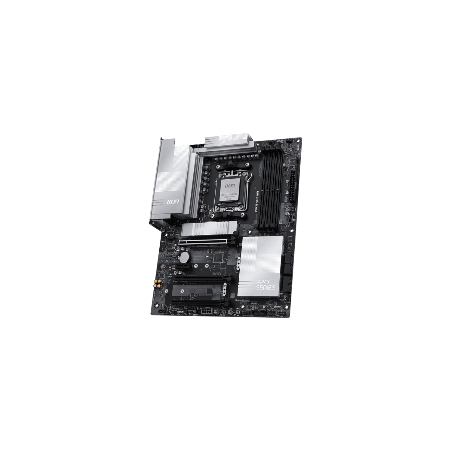 MSI PRO X870E-P Wi-Fi avec DDR5-8200+, audio 7,1, 3 fentes M.2, réseau local 5G, Wi-Fi 7 BT 5,4, carte mère noire