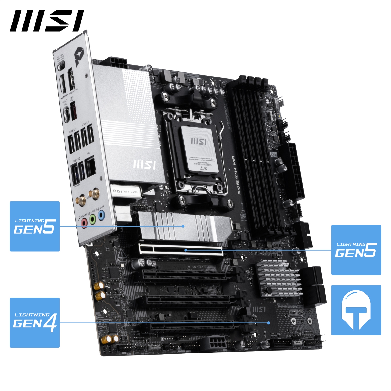 MSI PRO B850M-P WIFI【AM5・5GLAN/Wi-Fi7】 PRO B850M-P WIFI | PRO Series Motherboards｜Best Motherboard for