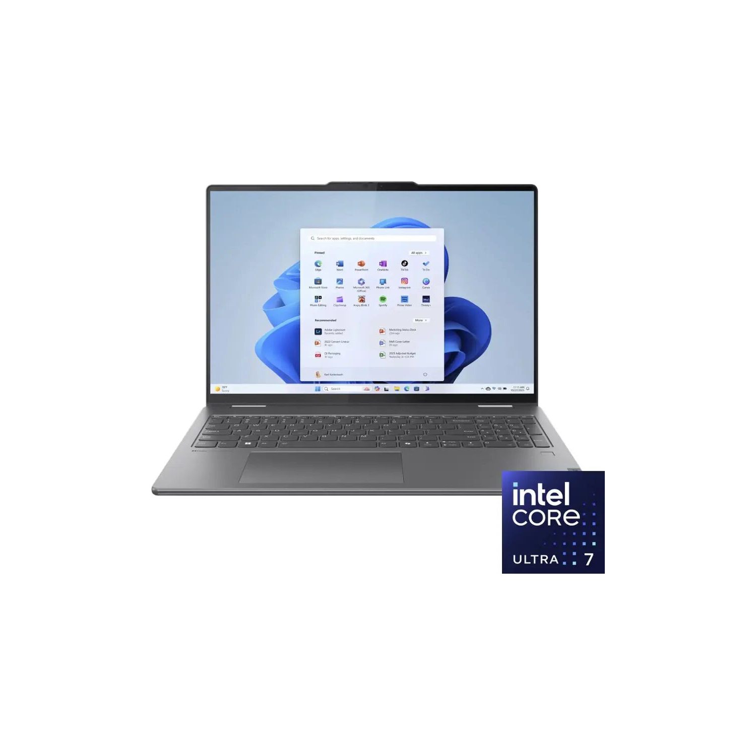 Boîte ouverte – Portable 2-en-1 Yoga 7i 16IML9 de Lenovo, écran en verre IPS de 16&nbsp;po, Core Ultra 7 155U d'Intel, écran tactile WUXGA de