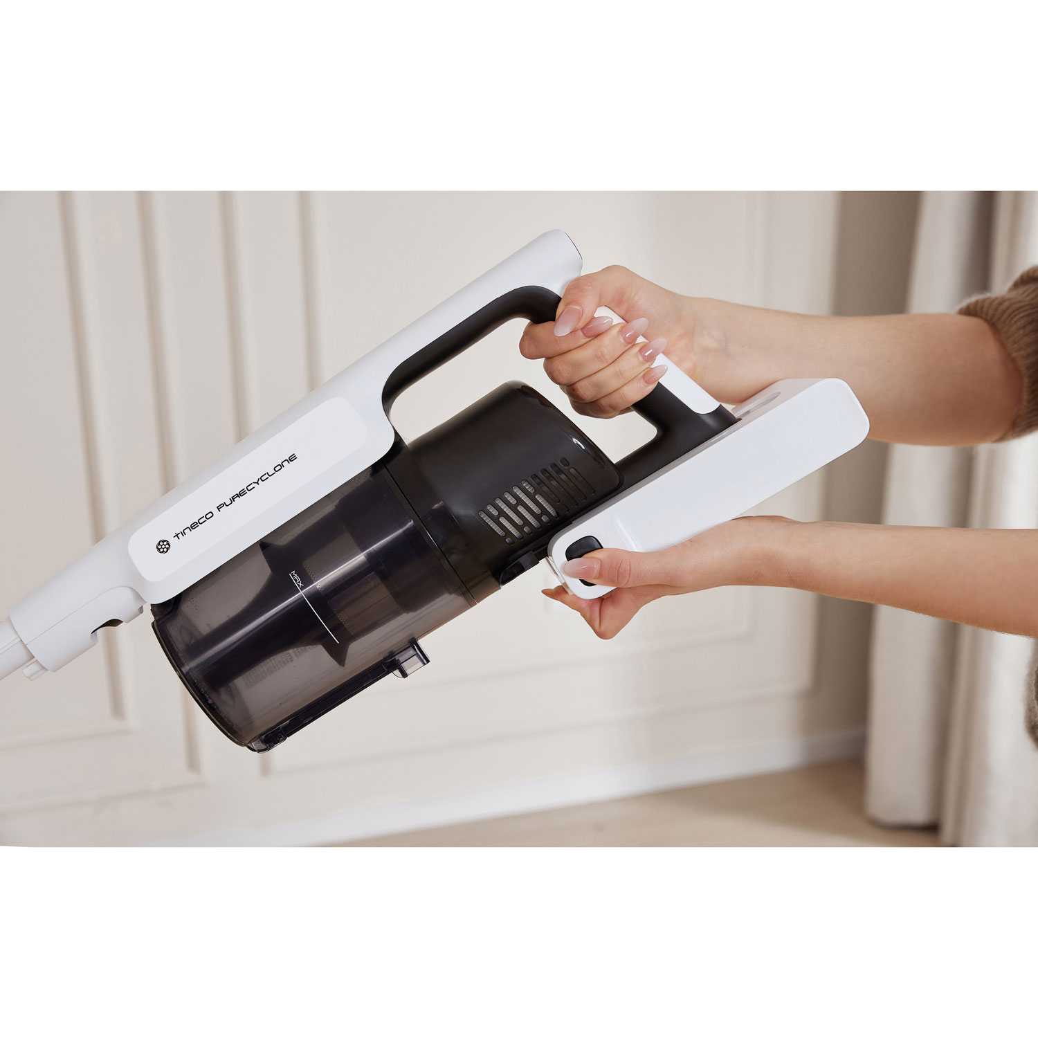 Tineco GO 150 Slim Cordless Bagless Stick Vacuum - White/Black