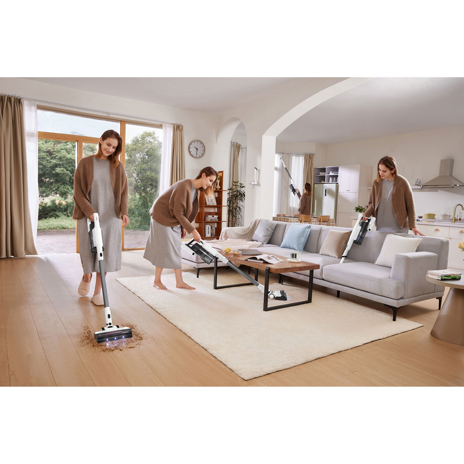 Tineco GO 150 Slim Cordless Bagless Stick Vacuum - White/Black