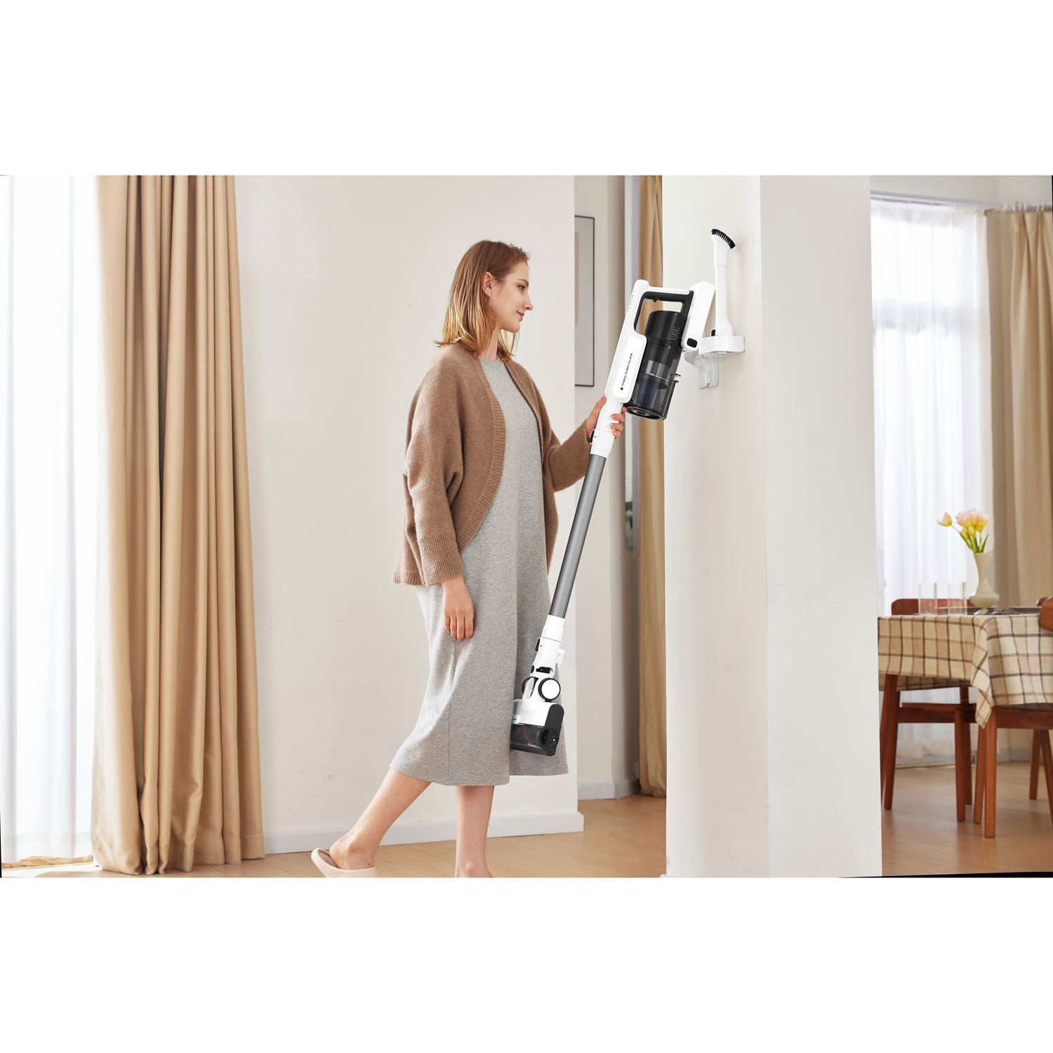 Tineco GO 150 Slim Cordless Bagless Stick Vacuum - White/Black