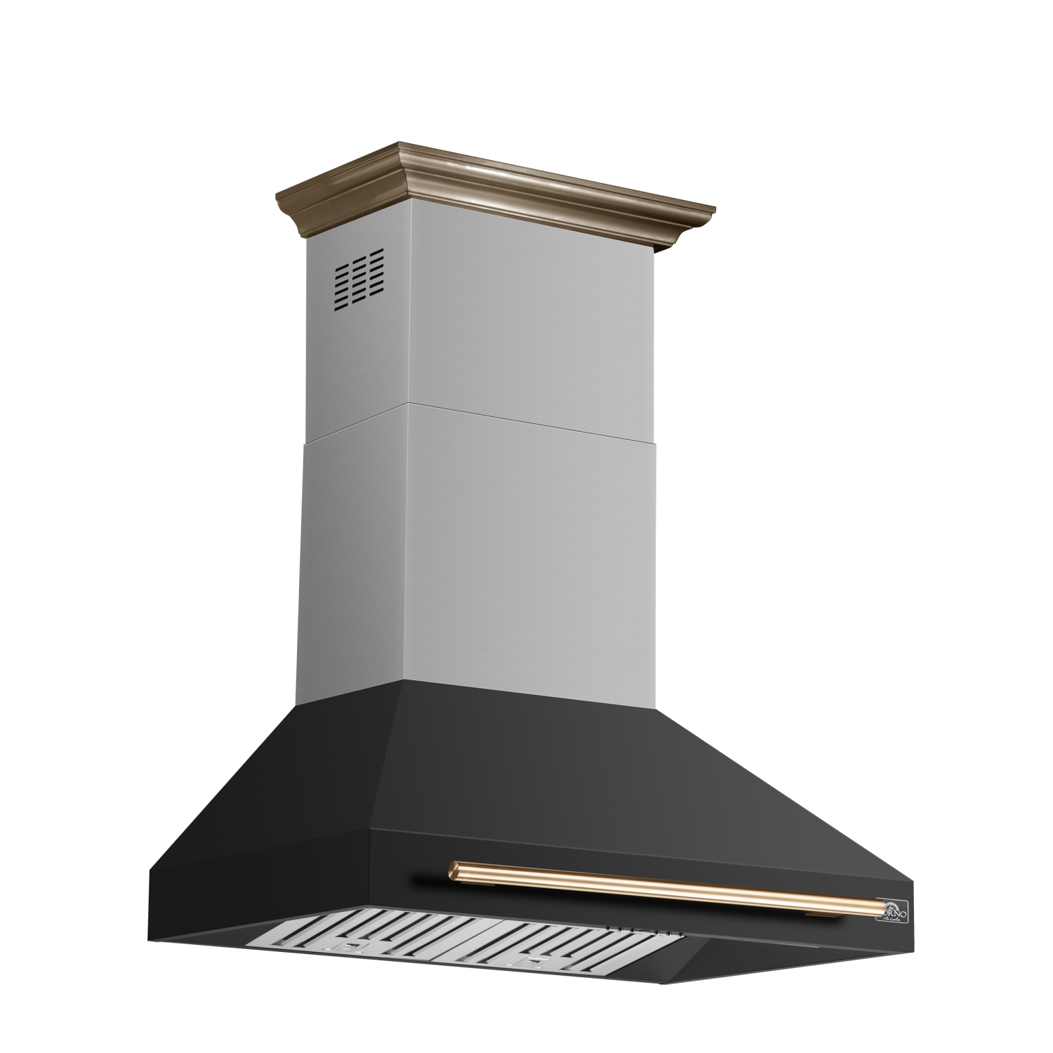 Forno Aria 36 Inch Wall-Mounted Range Hood in Black