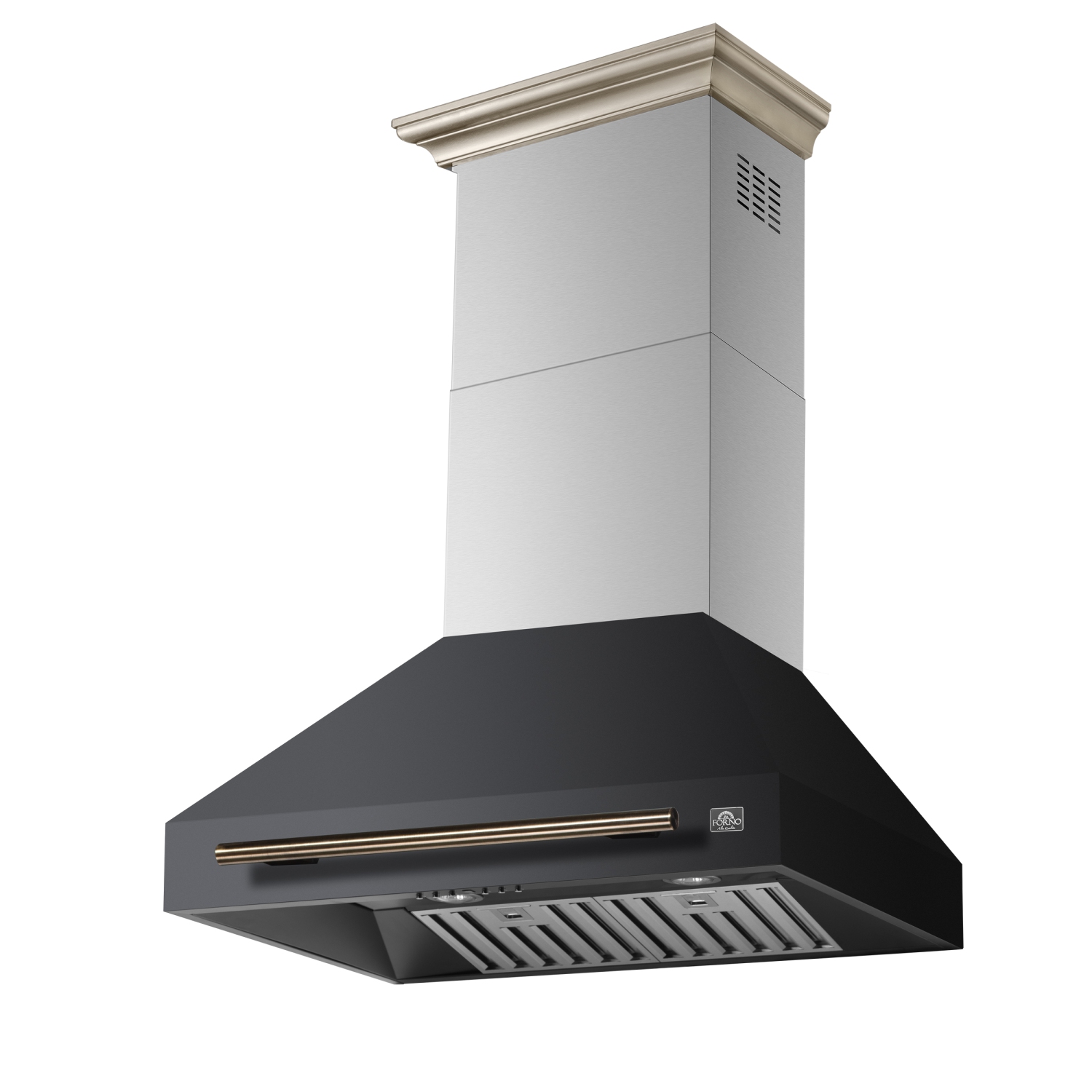 Forno Aria 30 Inch Wall-Mounted Range Hood in Black