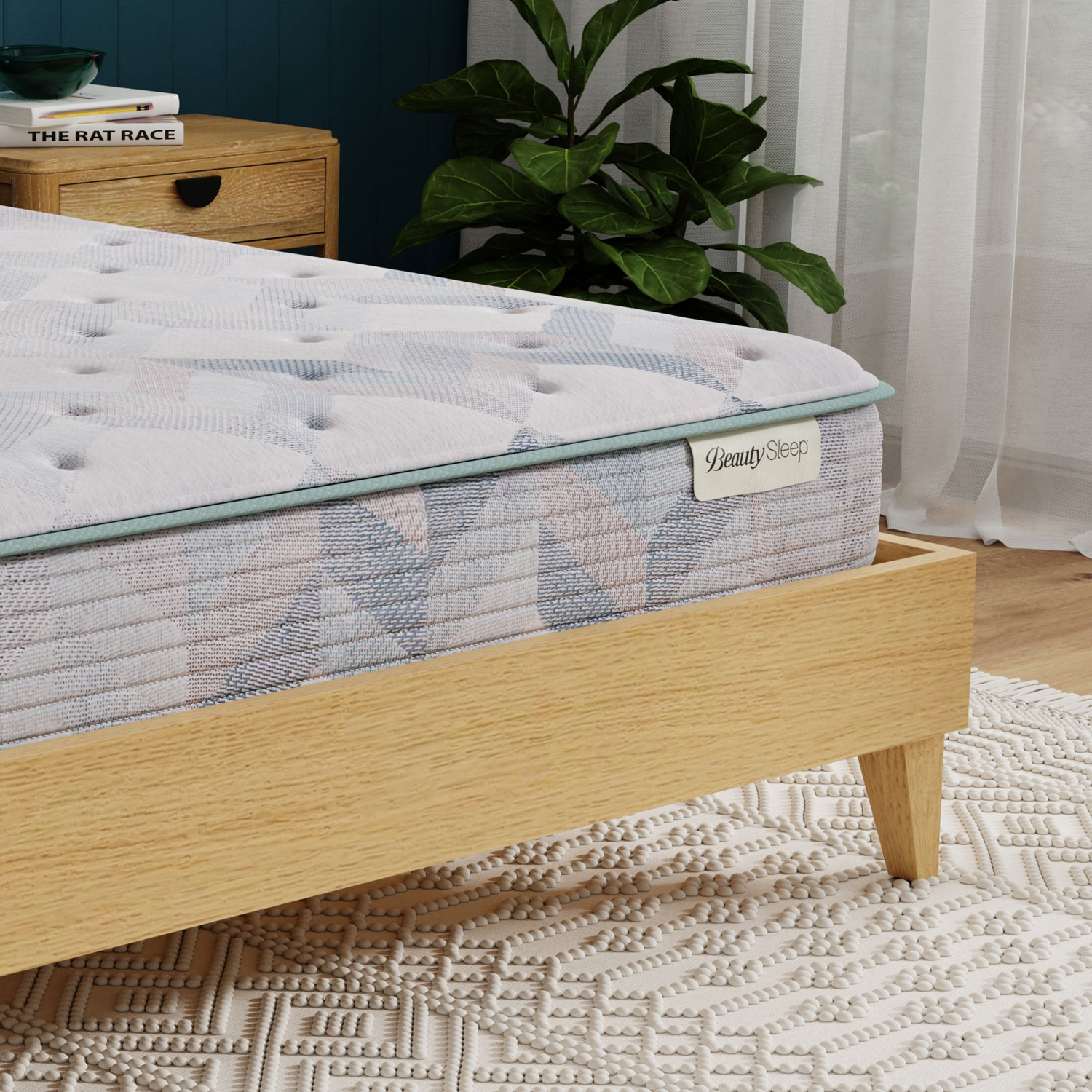 Matelas compressé en mousse à mémoire en gel ferme 9 po de Beauty Sleep - Grand lit