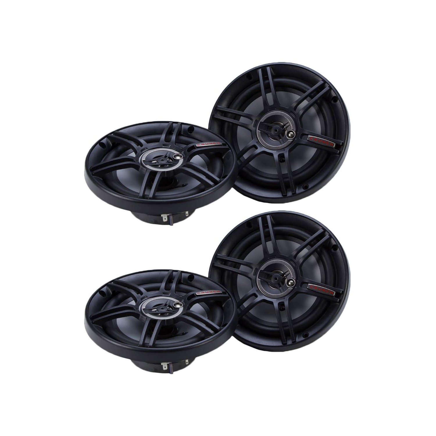 Crunch CS-653 300 Watts 6.5-Inch 3-Way 4 Ohms Car CS Speakers, Black (2 Pack)