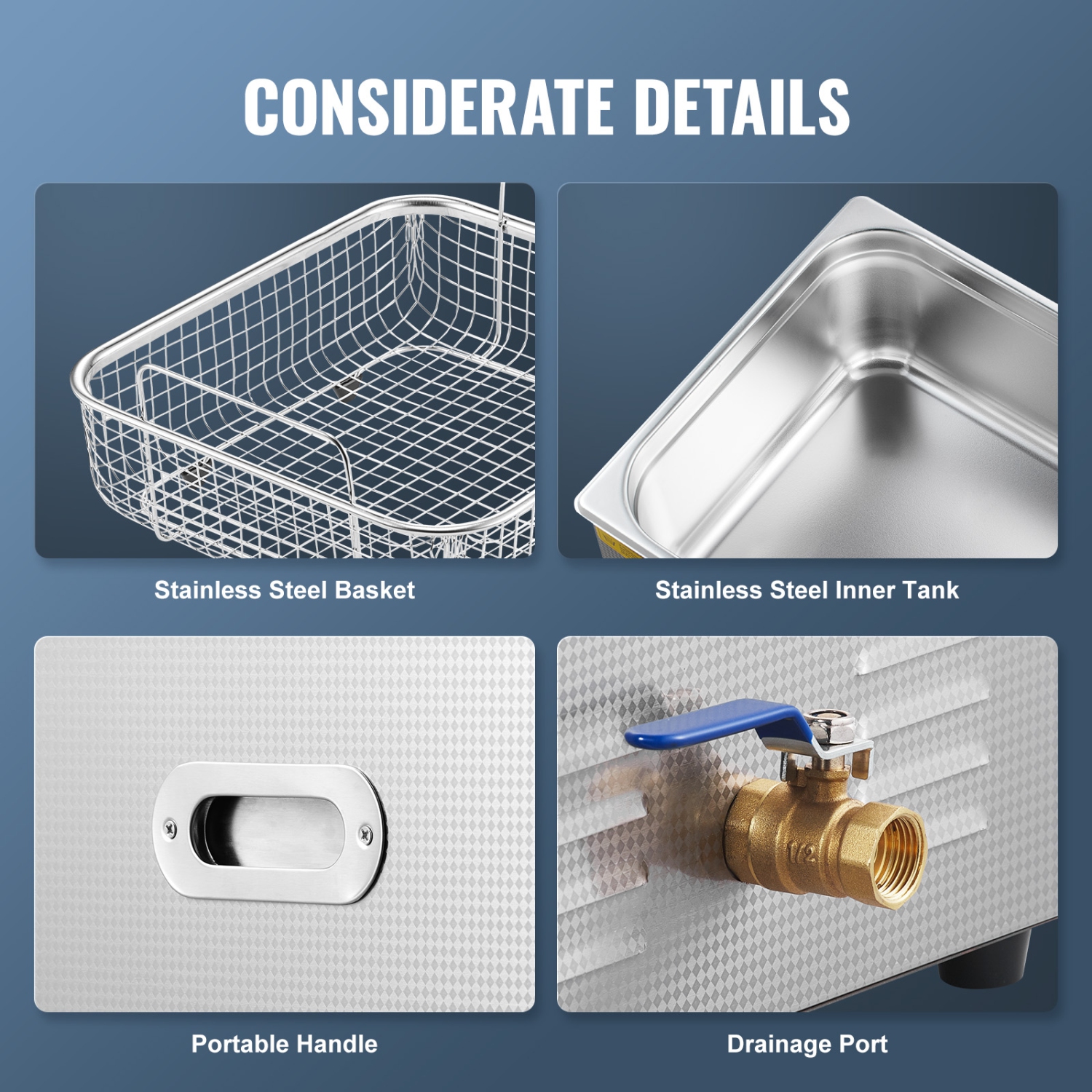 VEVOR 15L Ultrasonic Cleaner, Professional 360W Cleaning Machine with Timer & Heater, 40kHz Digital Ultrasonic Cleaner with Basket for Watch Glasses