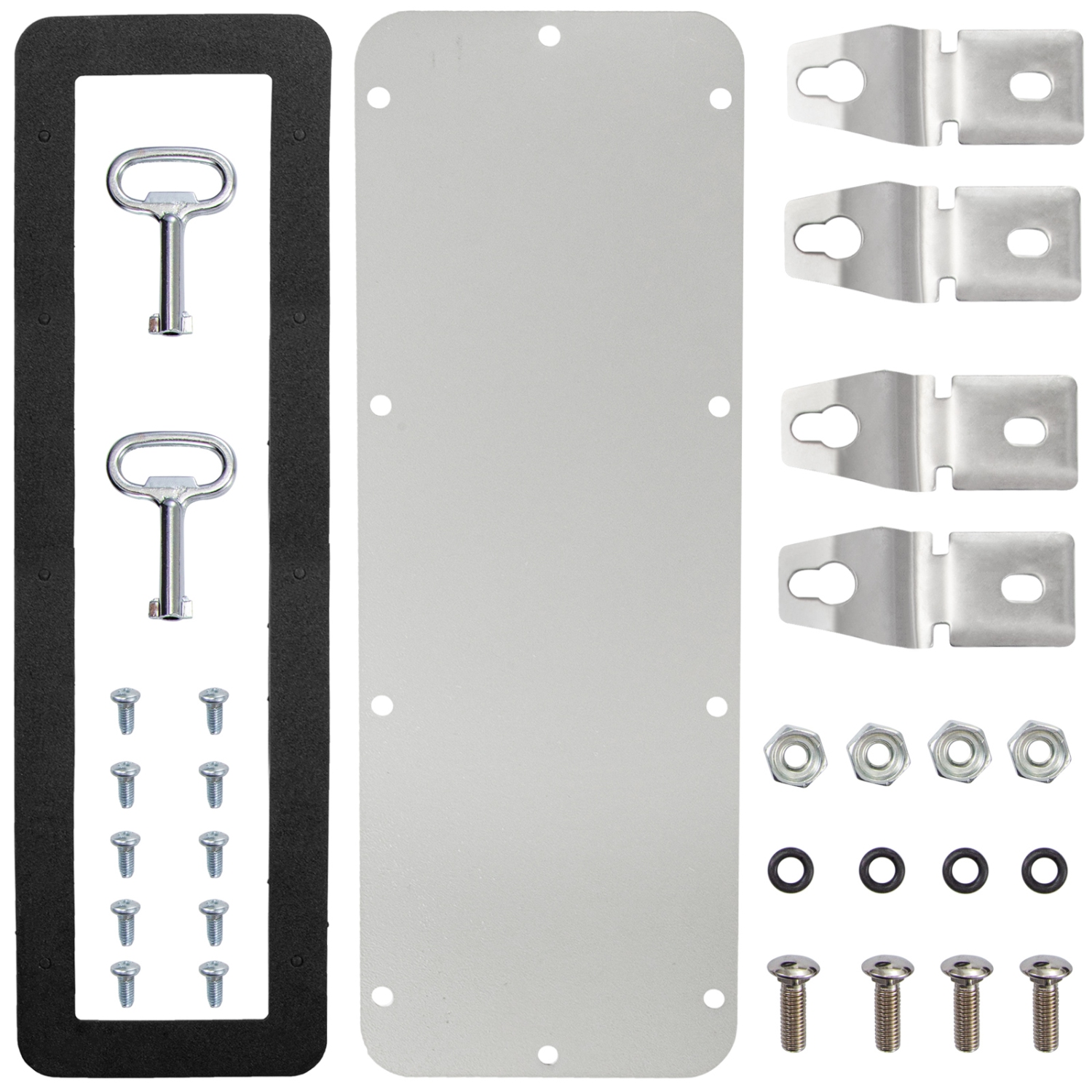 Boîtier électrique en acier VEVOR 24 x 16 x 12 po, boîte de jonction à charnière en acier au carbone, boîtier métallique étanche IP65 pour