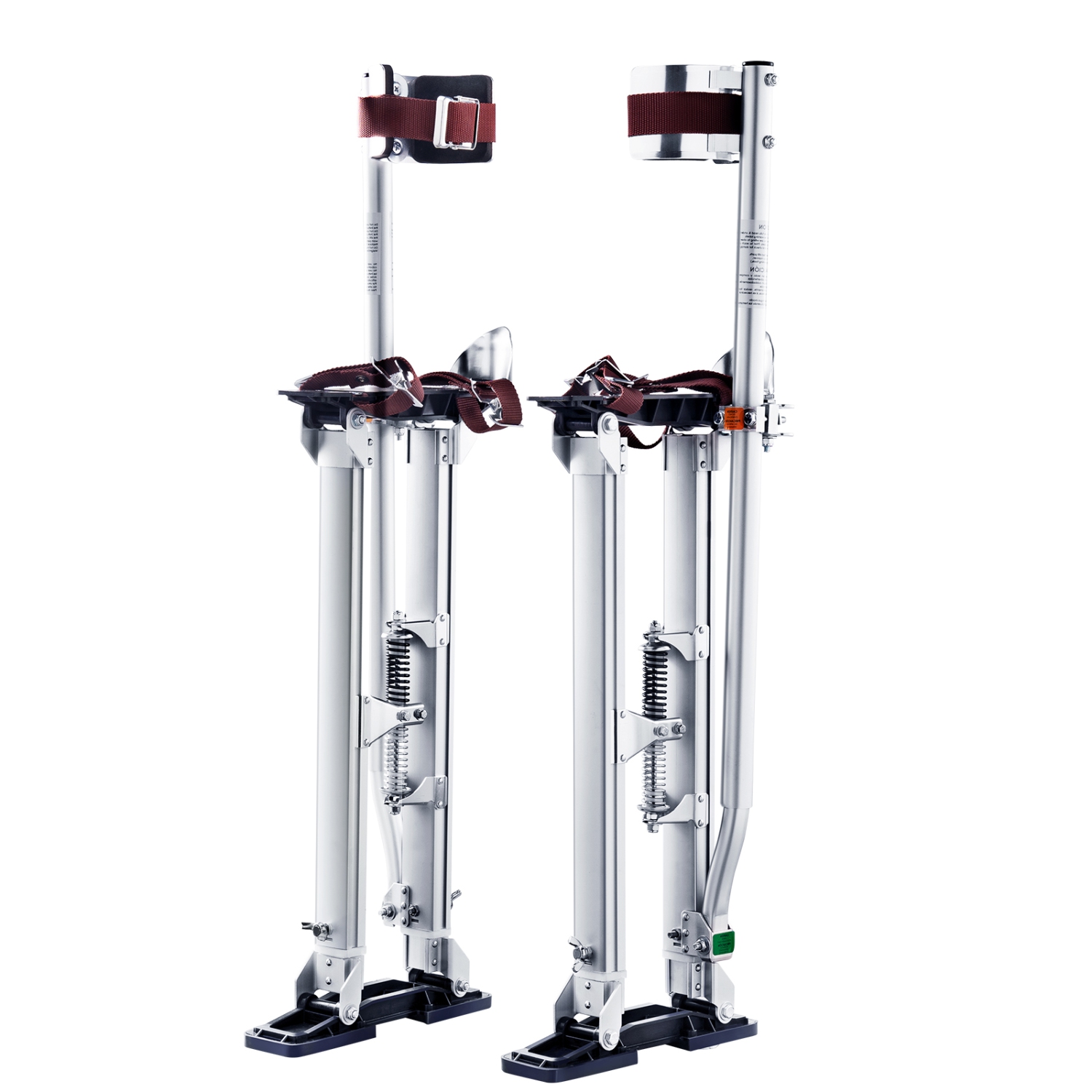VEVOR 24''-40'' Drywall Stilts, Adjustable Aluminum Tool Stilts with Protective Knee Pads, Durable and Non-slip Work Stilts for Sheetrock Painting,