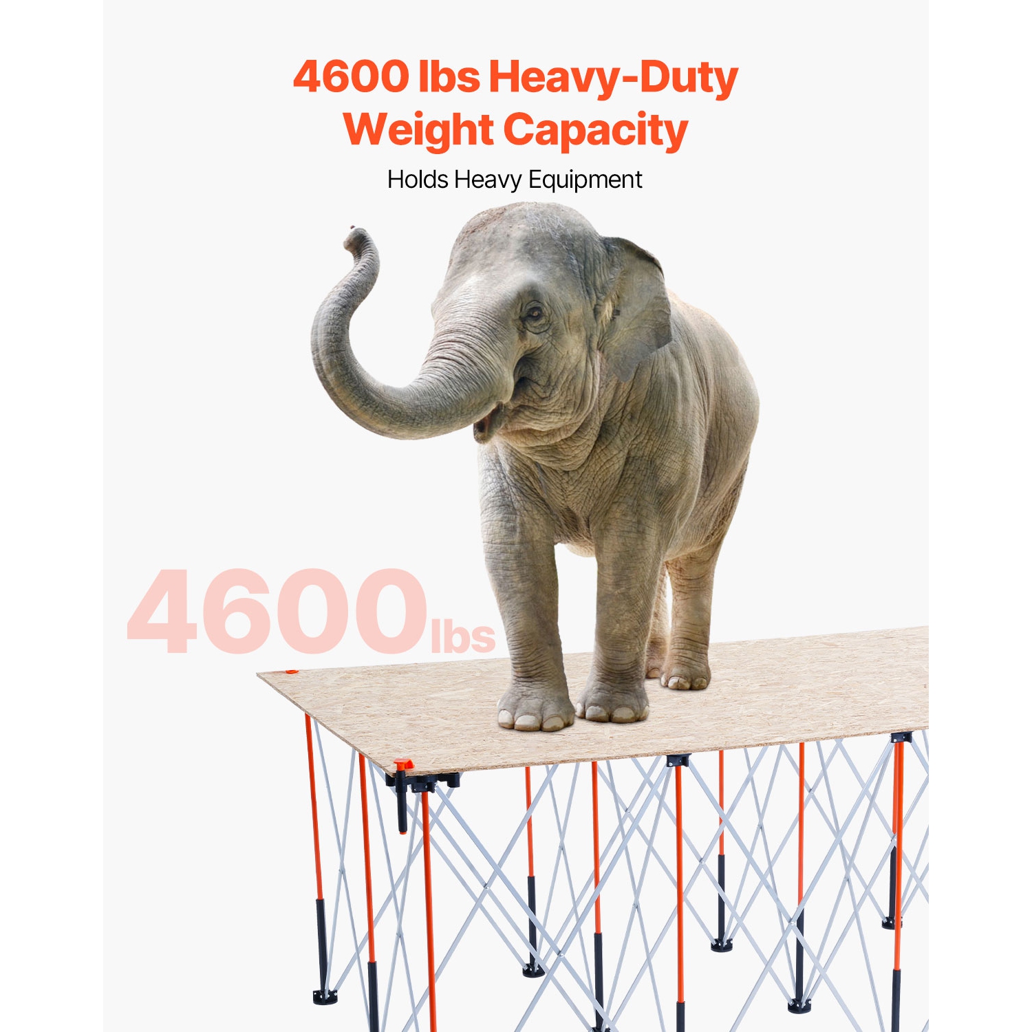 Bâton pliant portatif VEVOR 8,02 x 4.12&nbsp;pi, établi pliable, capacité 6000&nbsp;lb, support de travail pliable sans assemblage avec sac de